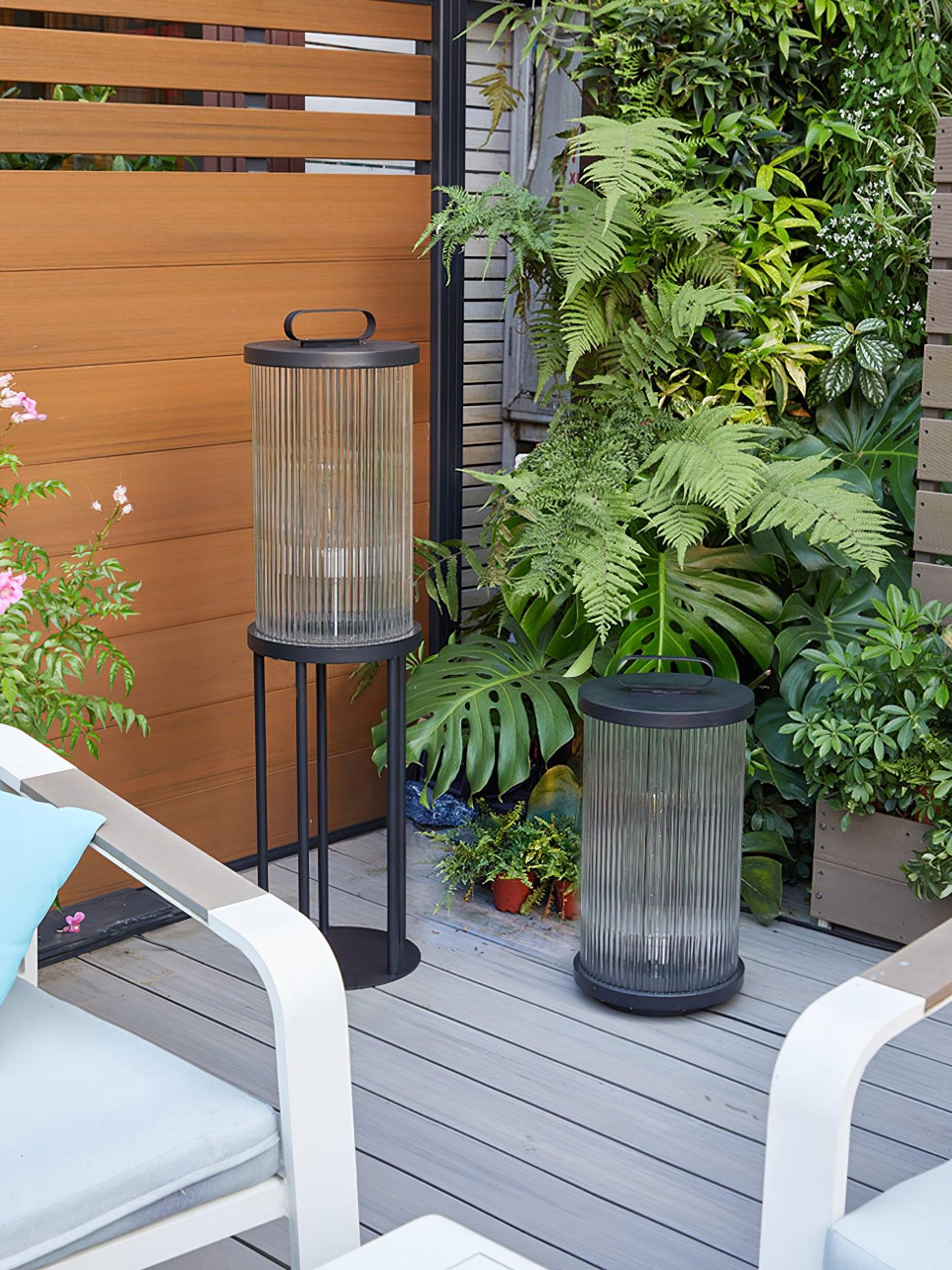 Ambient Line Lantern Garden Floor Lamp - Canister-1-Luxehomezone