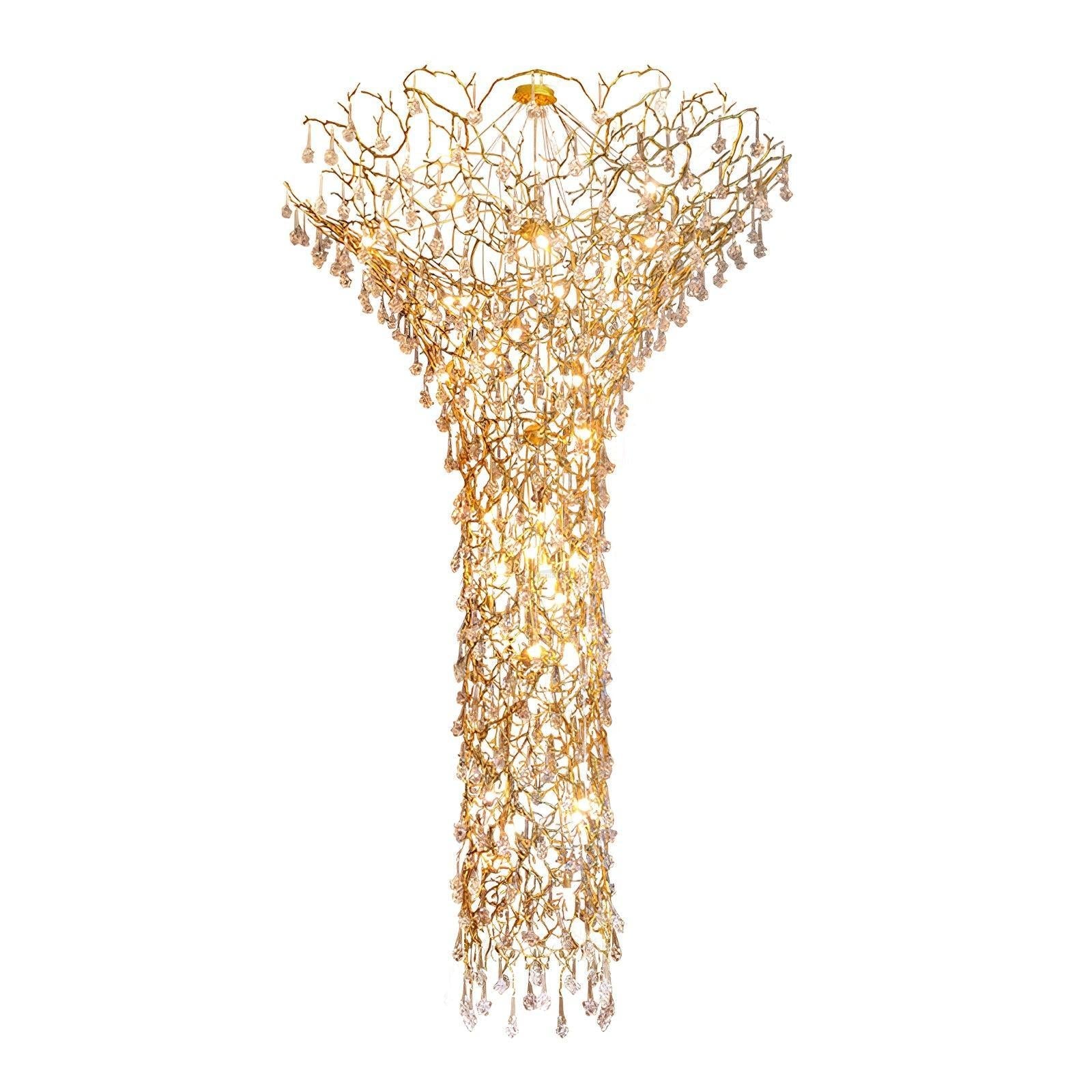 Tree Branch Staircase Chandelier ∅ 59″ - Helia-1-Luxehomezone