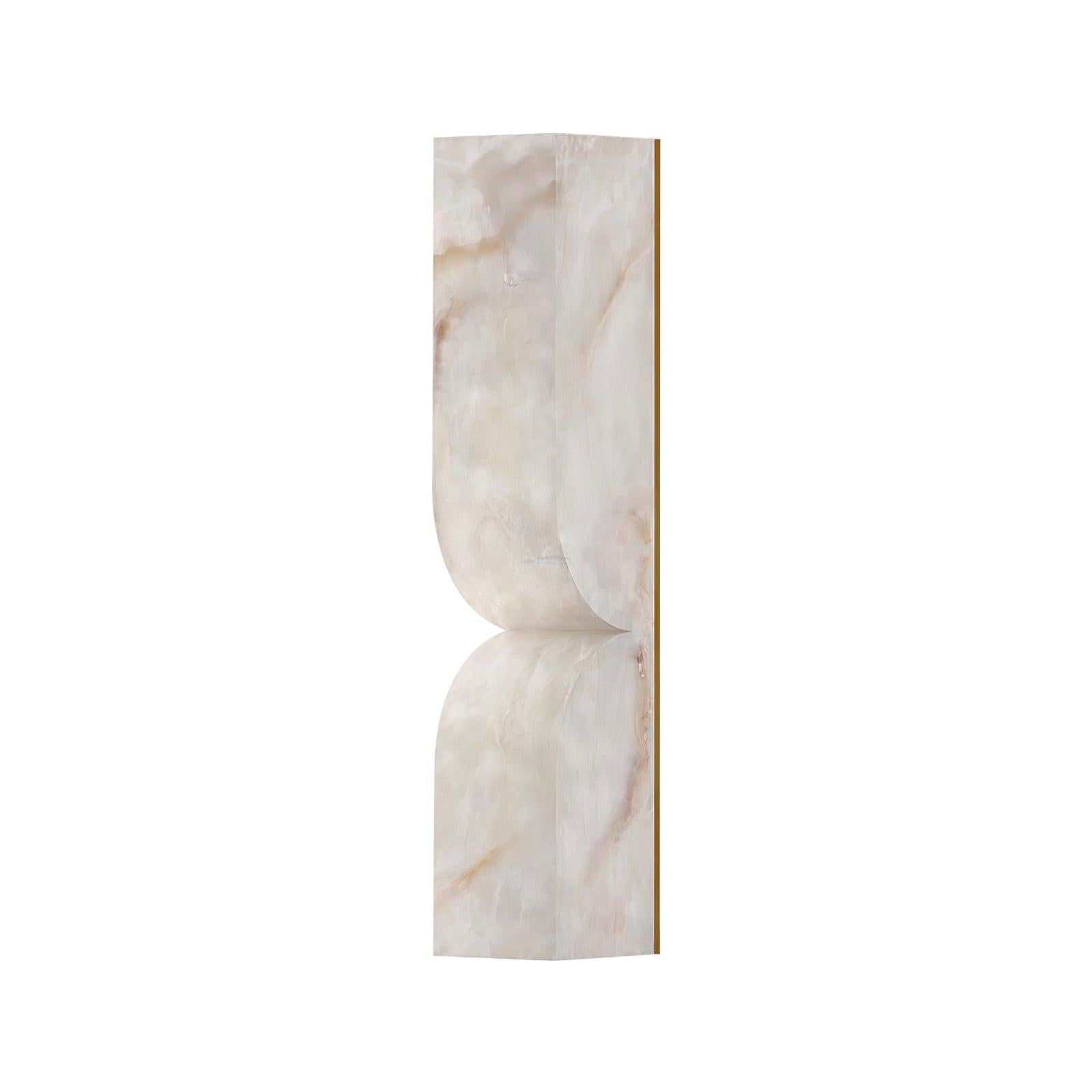 Alabaster Essence Wall Sconce L - Alabaster, Alabaster Wall Lamp-1-Luxehomezone