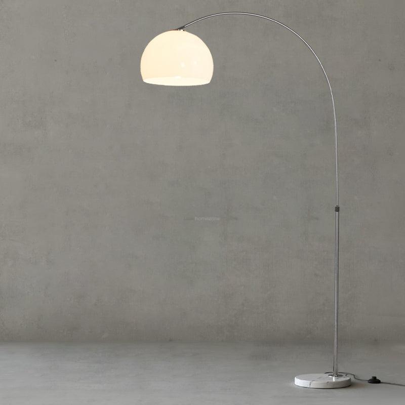 Sneedville Arched Floor Lamp W 59″ - Alabaster-1-Luxehomezone