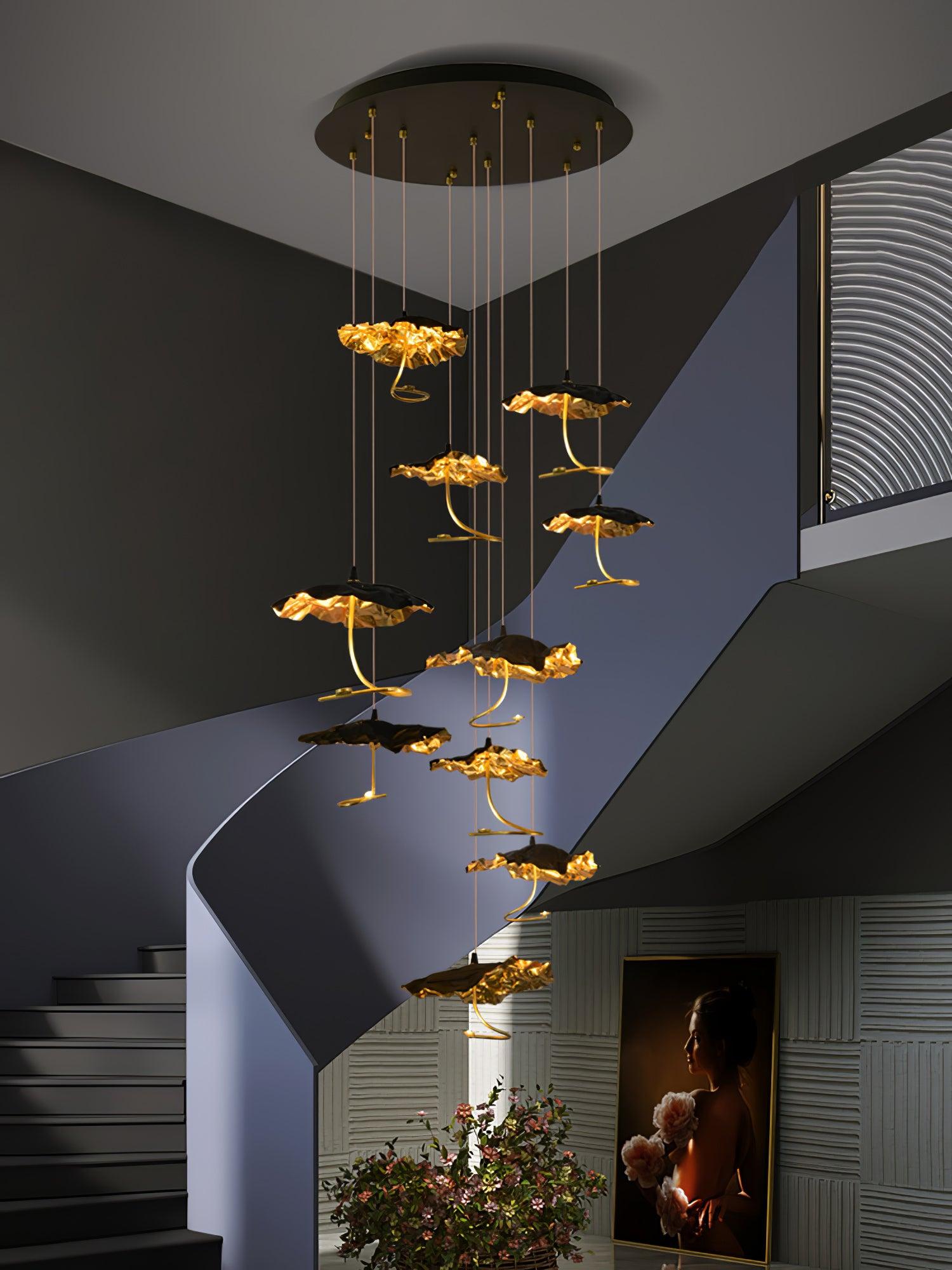 Brass Aviary Constellation Chandelier with 1/3/6/10/17/22 heads - Helia-1-Luxehomezone