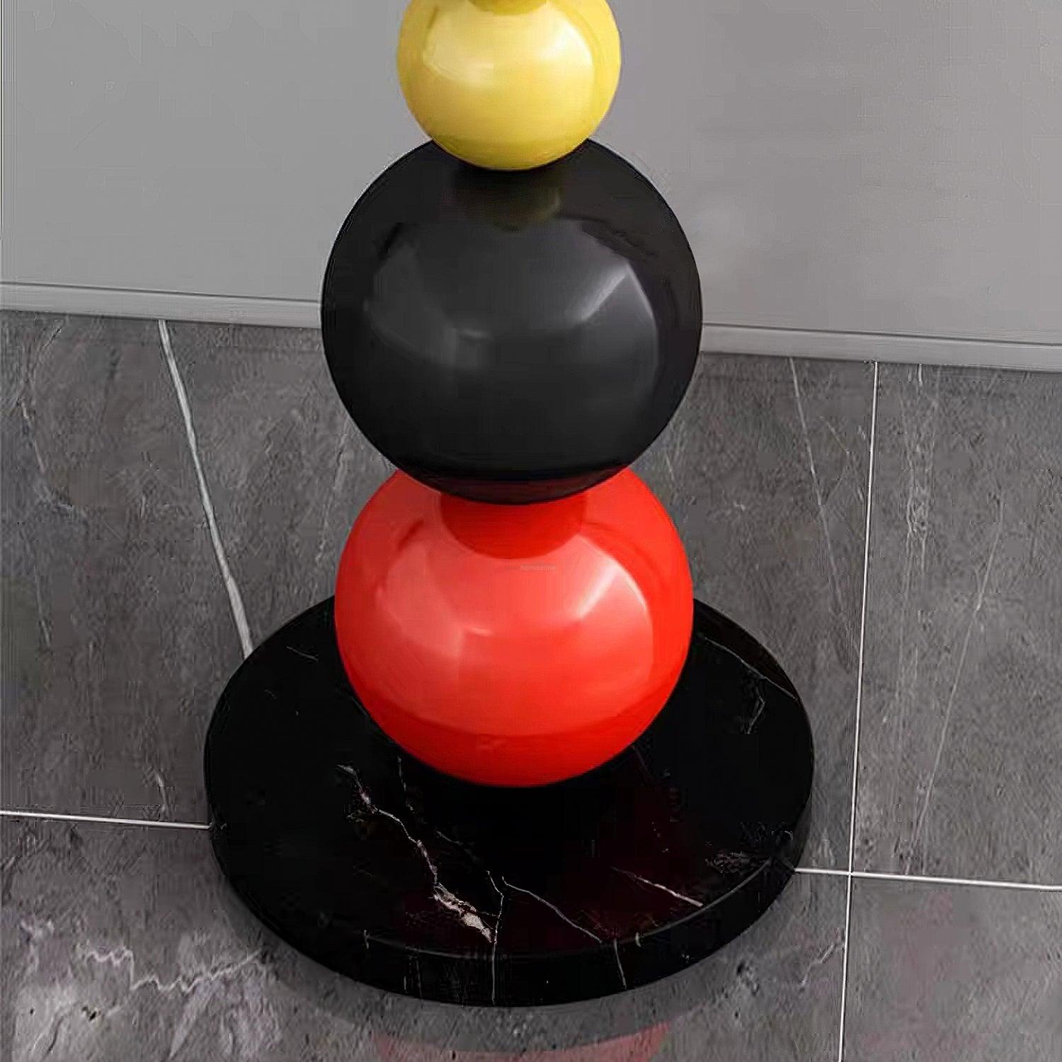 Colorful Round Ball Floor Lamp ∅ 9.8″ - Candy, Green, Red-1-Luxehomezone