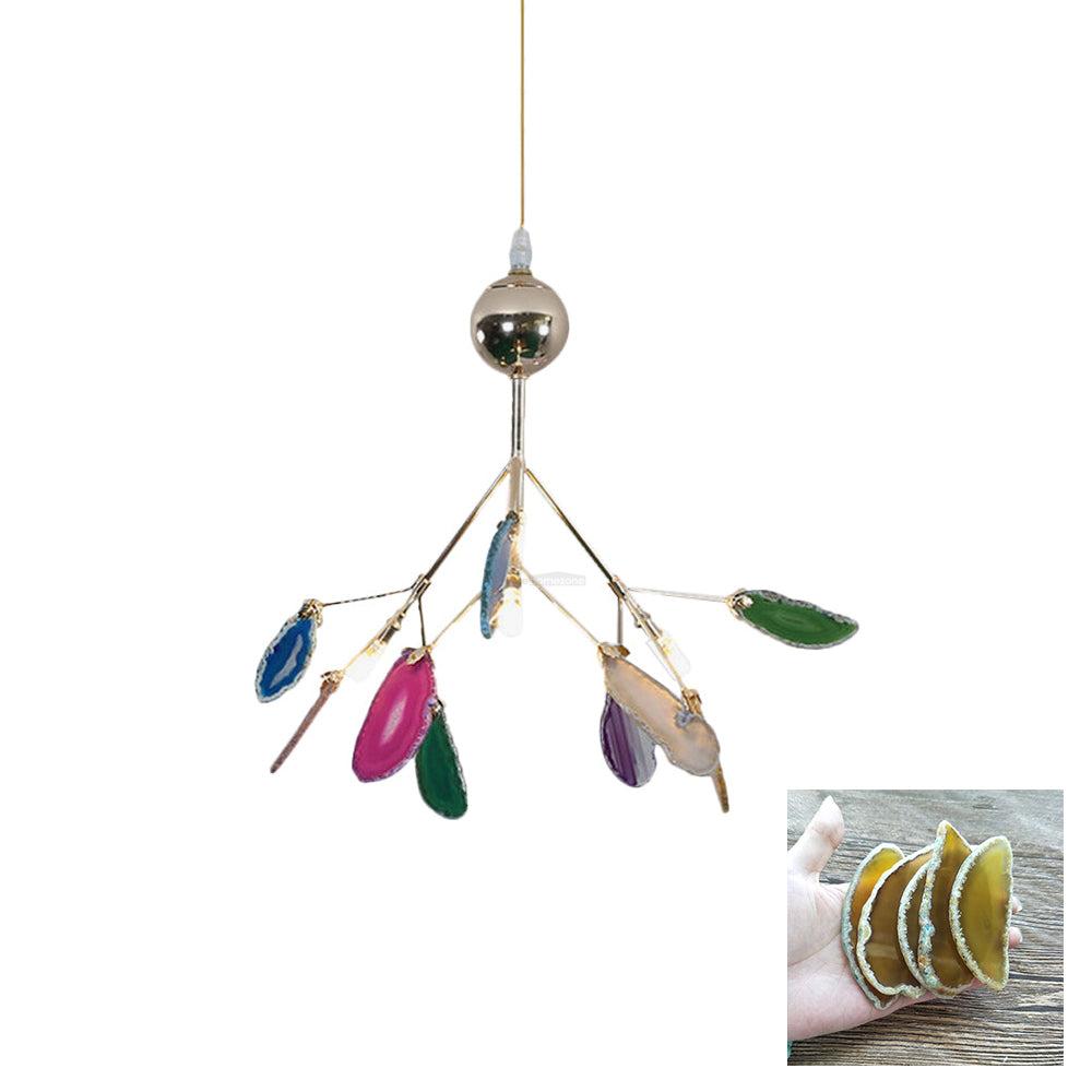 Agate Flake Chandelier with 4/12/16/20 heads - Branch-1-Luxehomezone