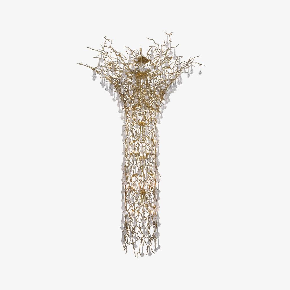 Tree Branch Staircase Chandelier ∅ 59″ - Helia-1-Luxehomezone
