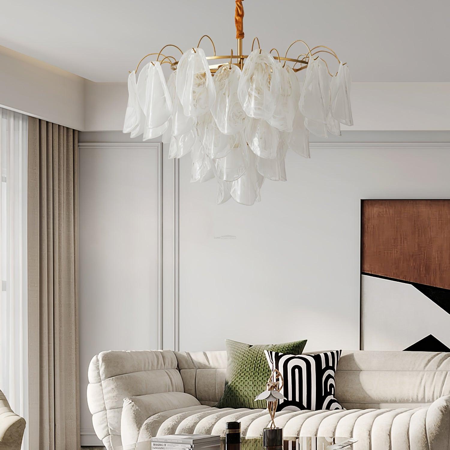 Multi Tier Cloud Glass Pendant - Cylinder-1-Luxehomezone