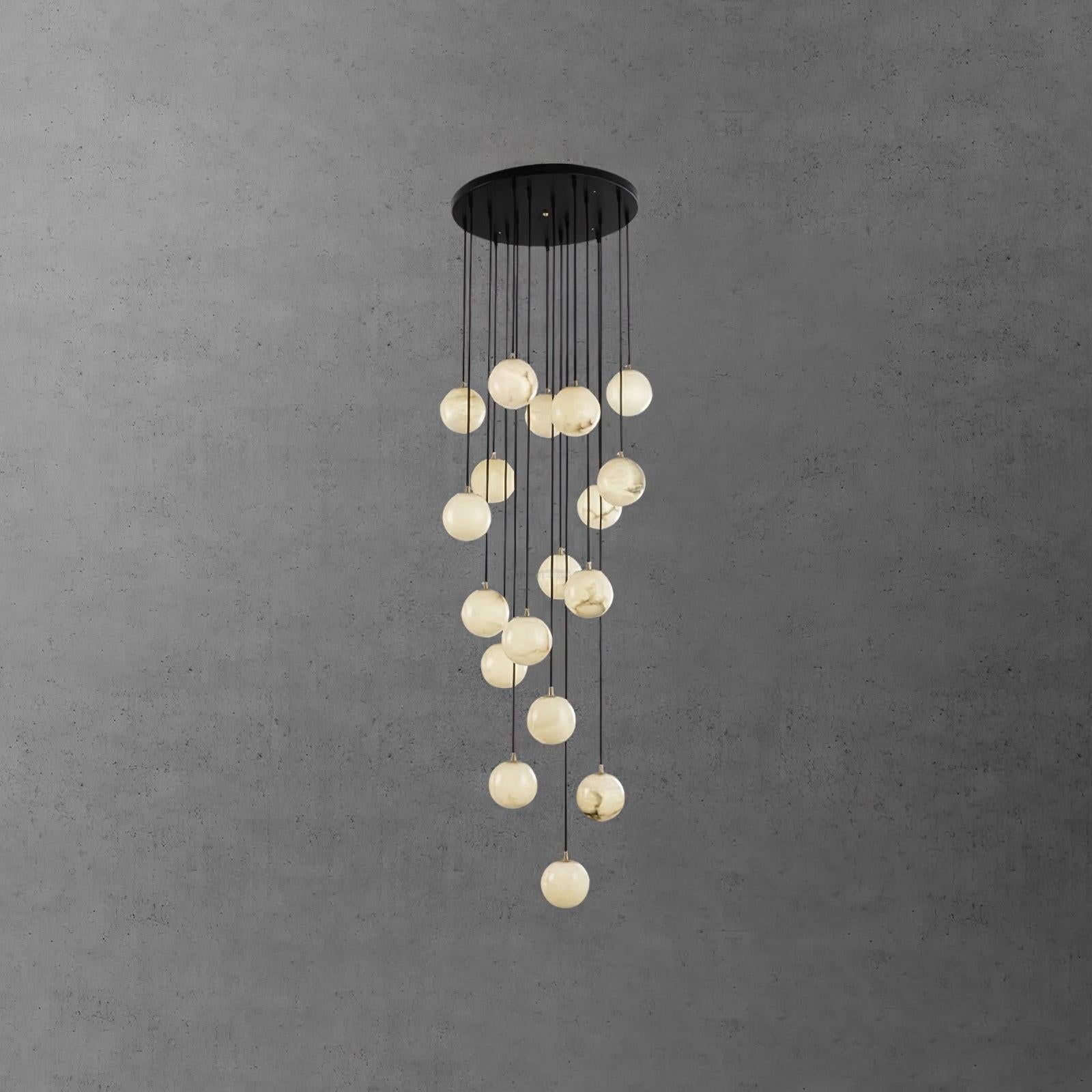 Alabaster Balls Cluster Chandelier with 3/5/7/9/16/18 heads - Luxehomezone