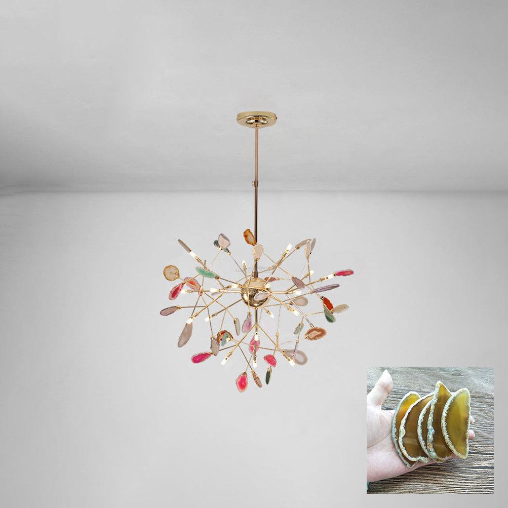 Agate Flake Chandelier with 4/12/16/20 heads - Branch-1-Luxehomezone