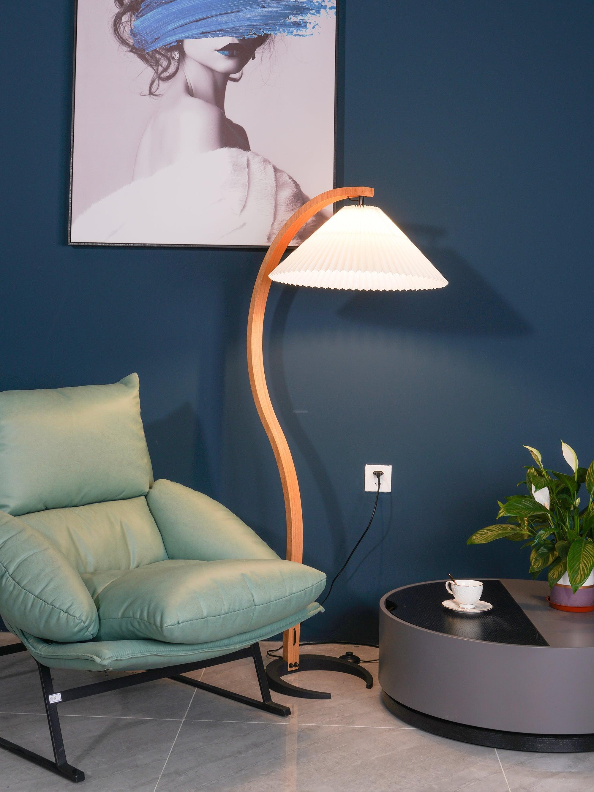 Caprany Floor Lamp - Drapery-1-Luxehomezone