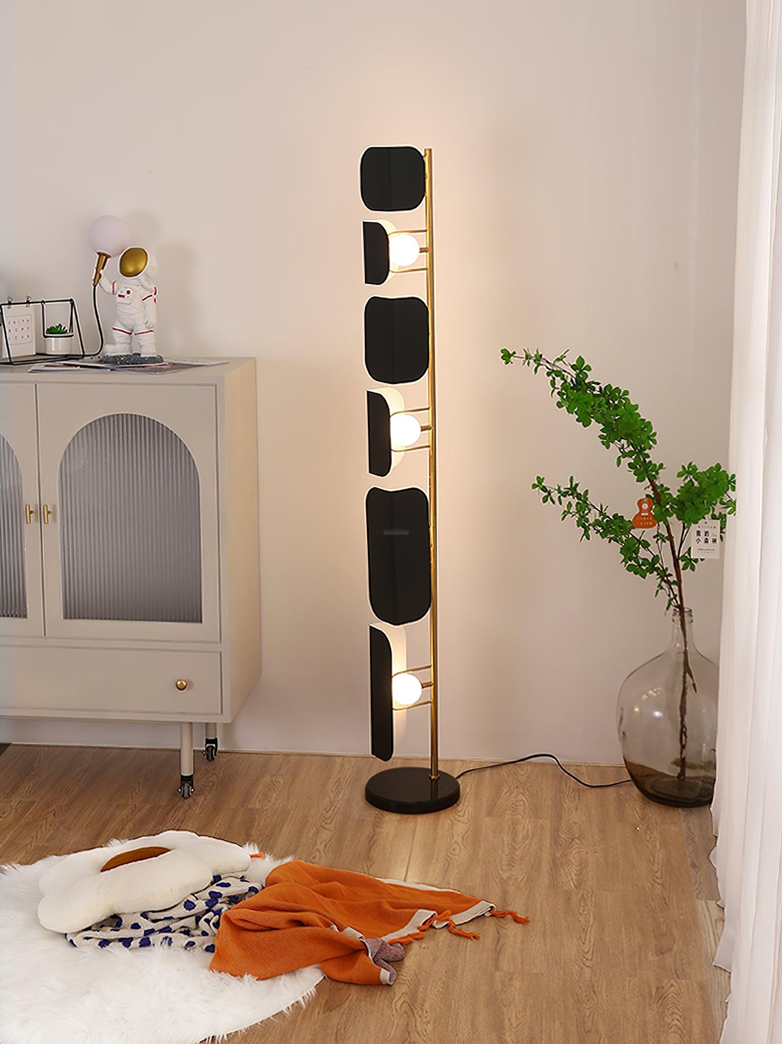 Leagan Floor Lamp  ∅ 11.8″ - Pillar-1-Luxehomezone