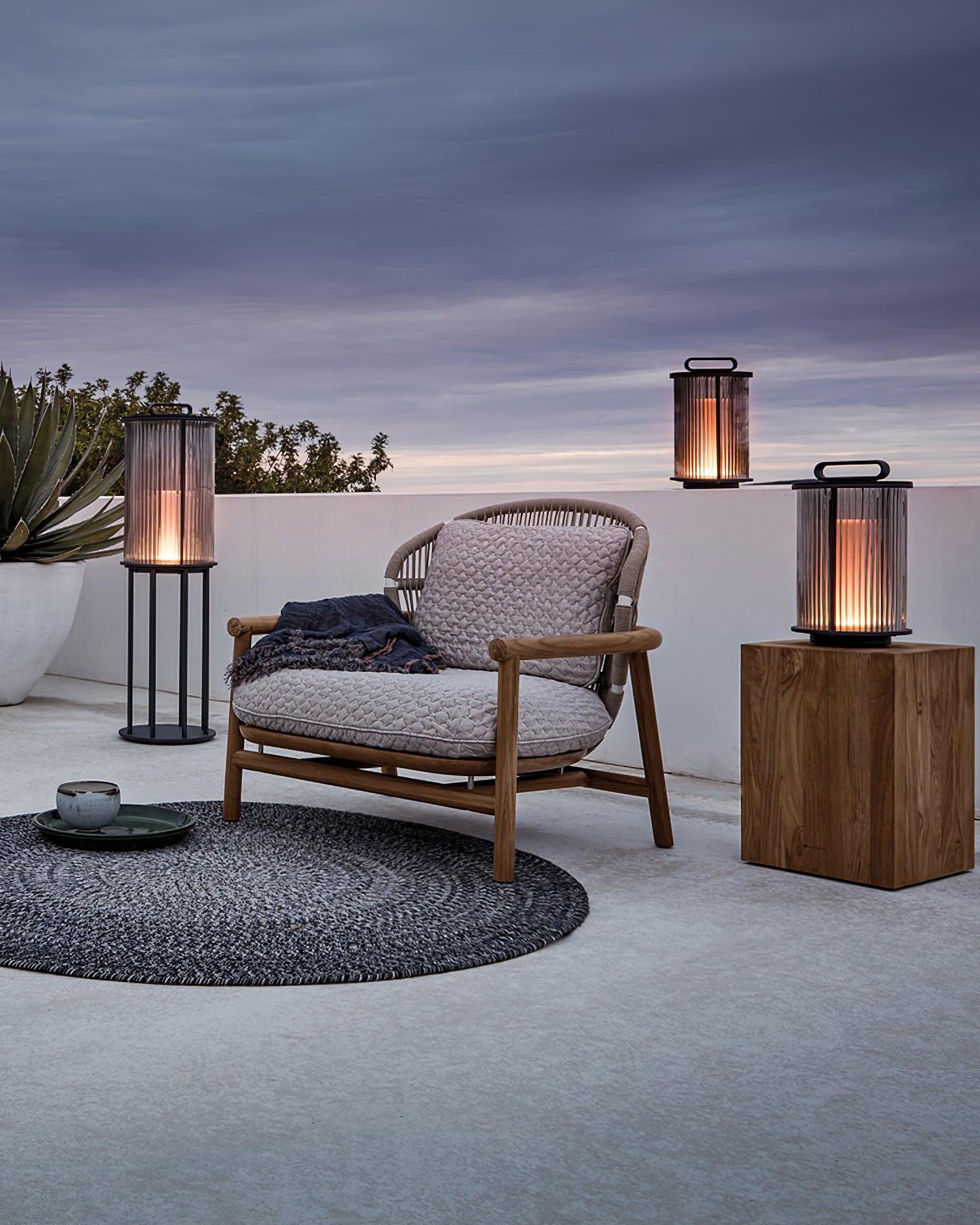 Ambient Line Lantern Garden Floor Lamp - Canister-1-Luxehomezone
