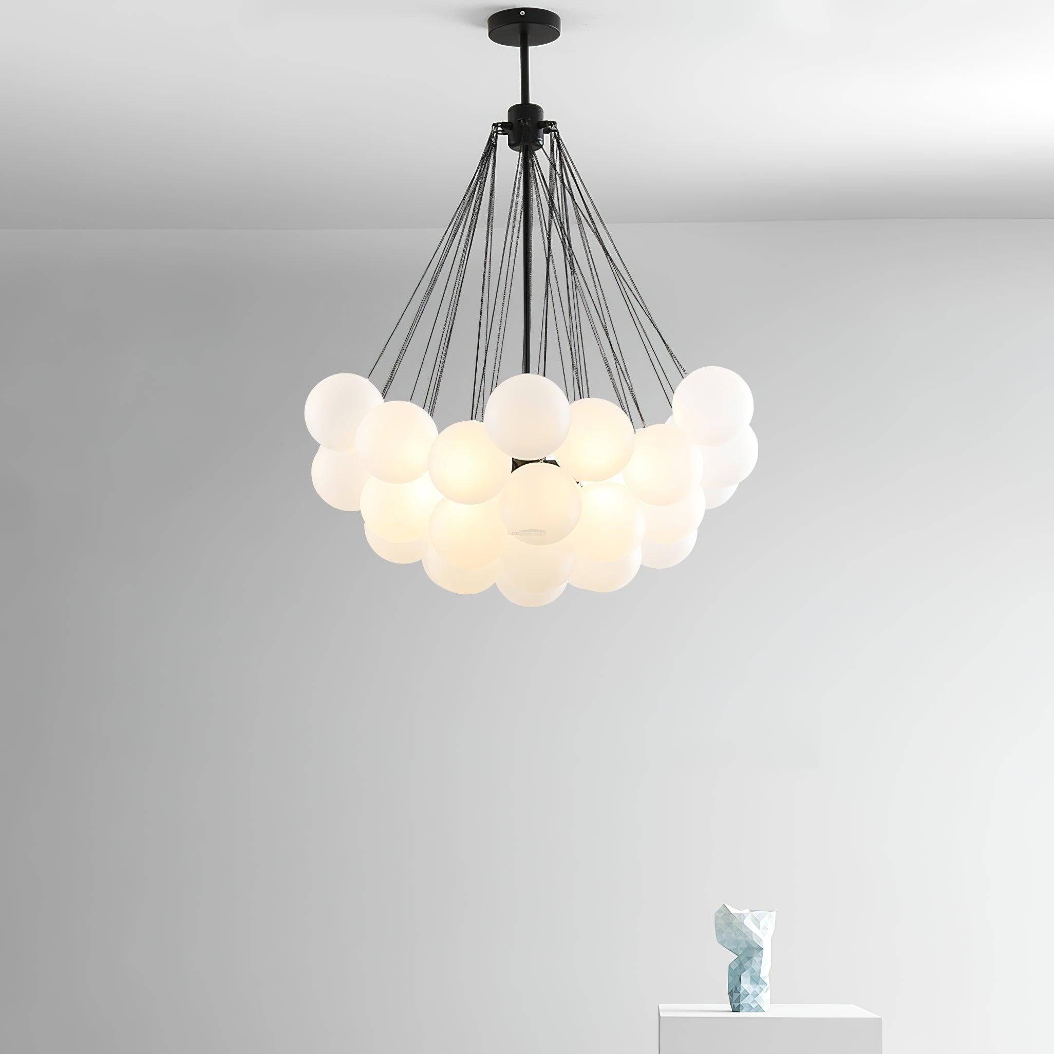 Glass Bubble Chandelier - Bend, chandeliers-1-Luxehomezone