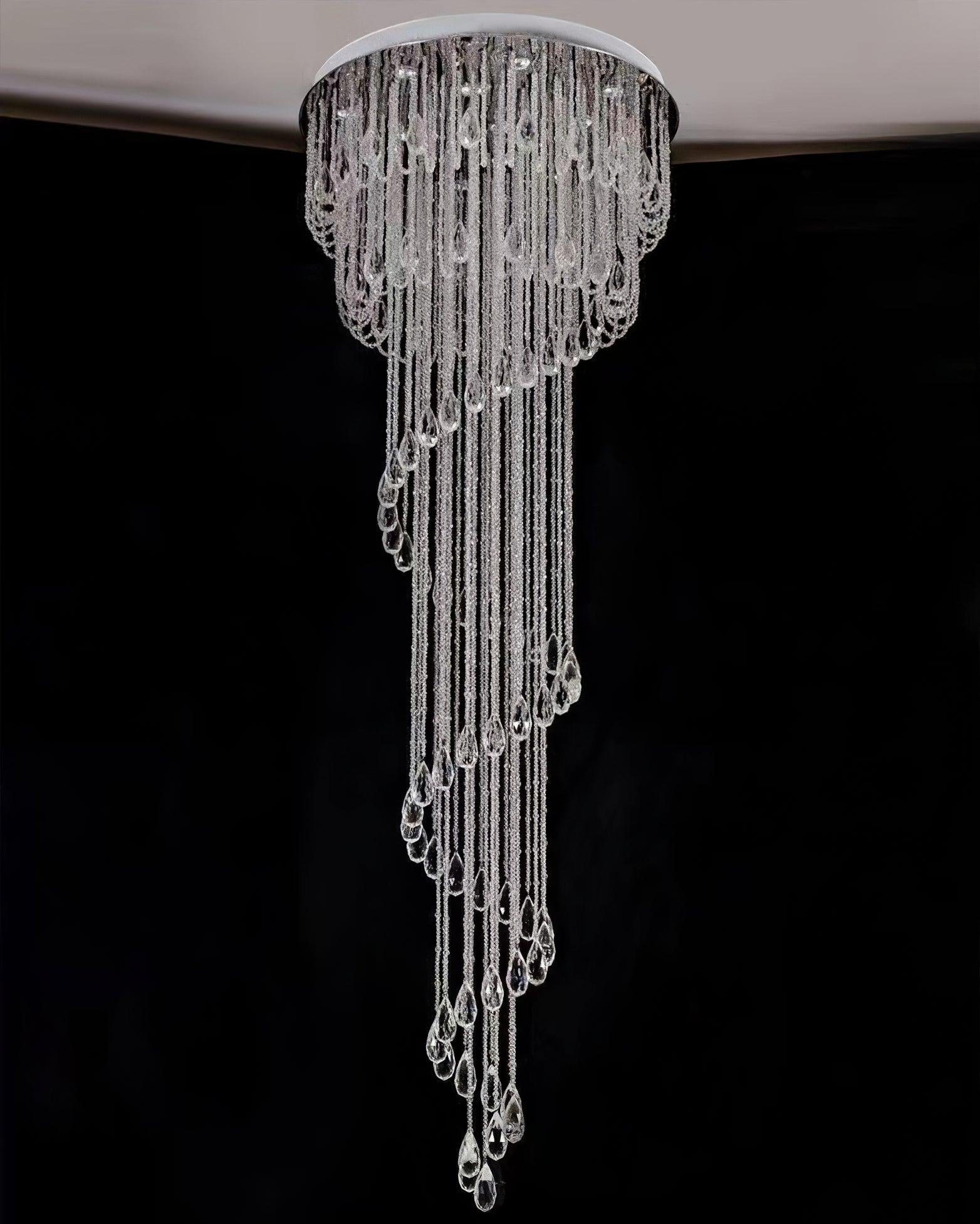 Classic Symphony Spiral Round Chandelier - Helia-1-Luxehomezone