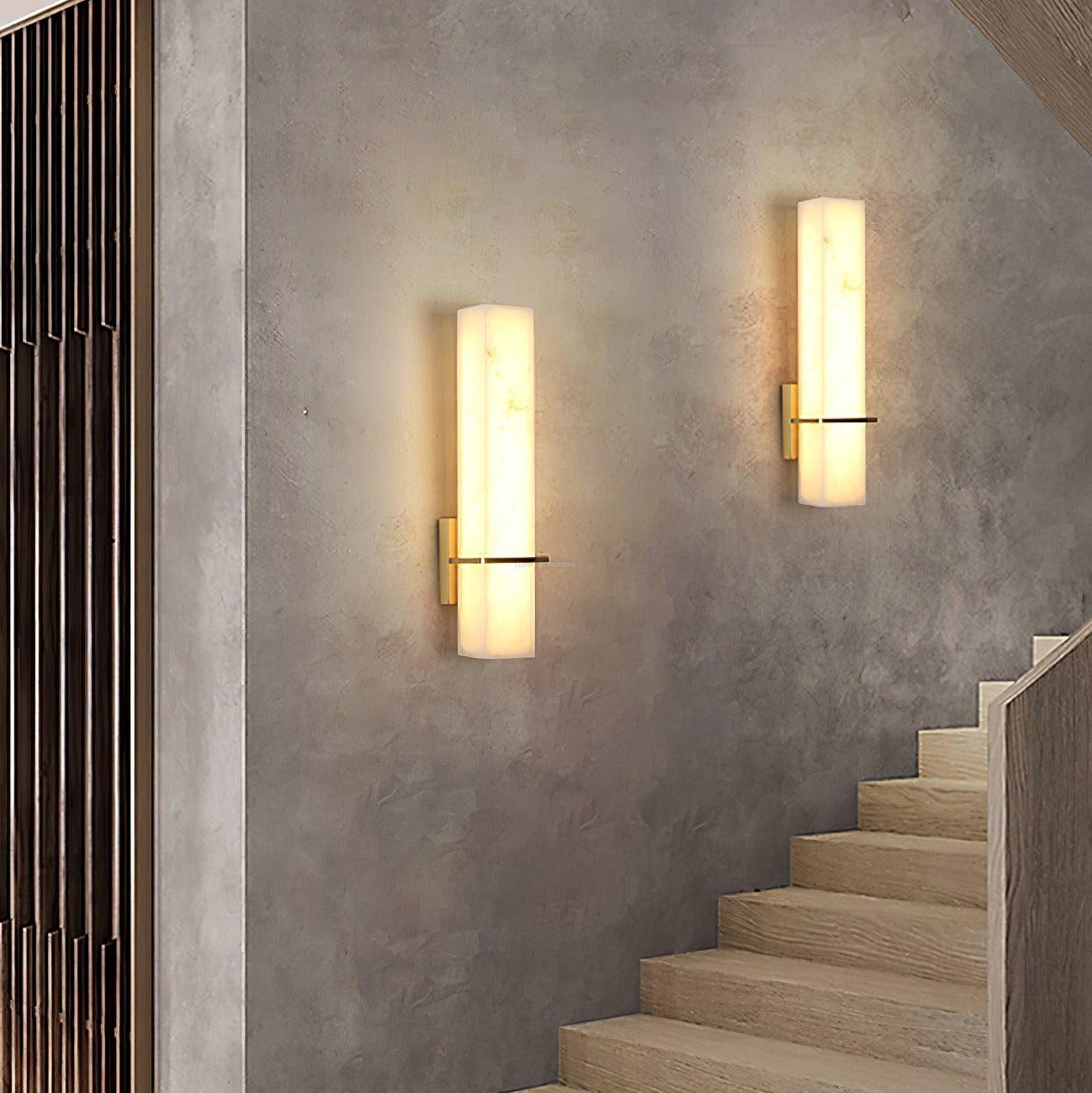 Milan Alabaster Wall Sconce Style A - Alabaster, Alabaster Wall Lamp-1-Luxehomezone