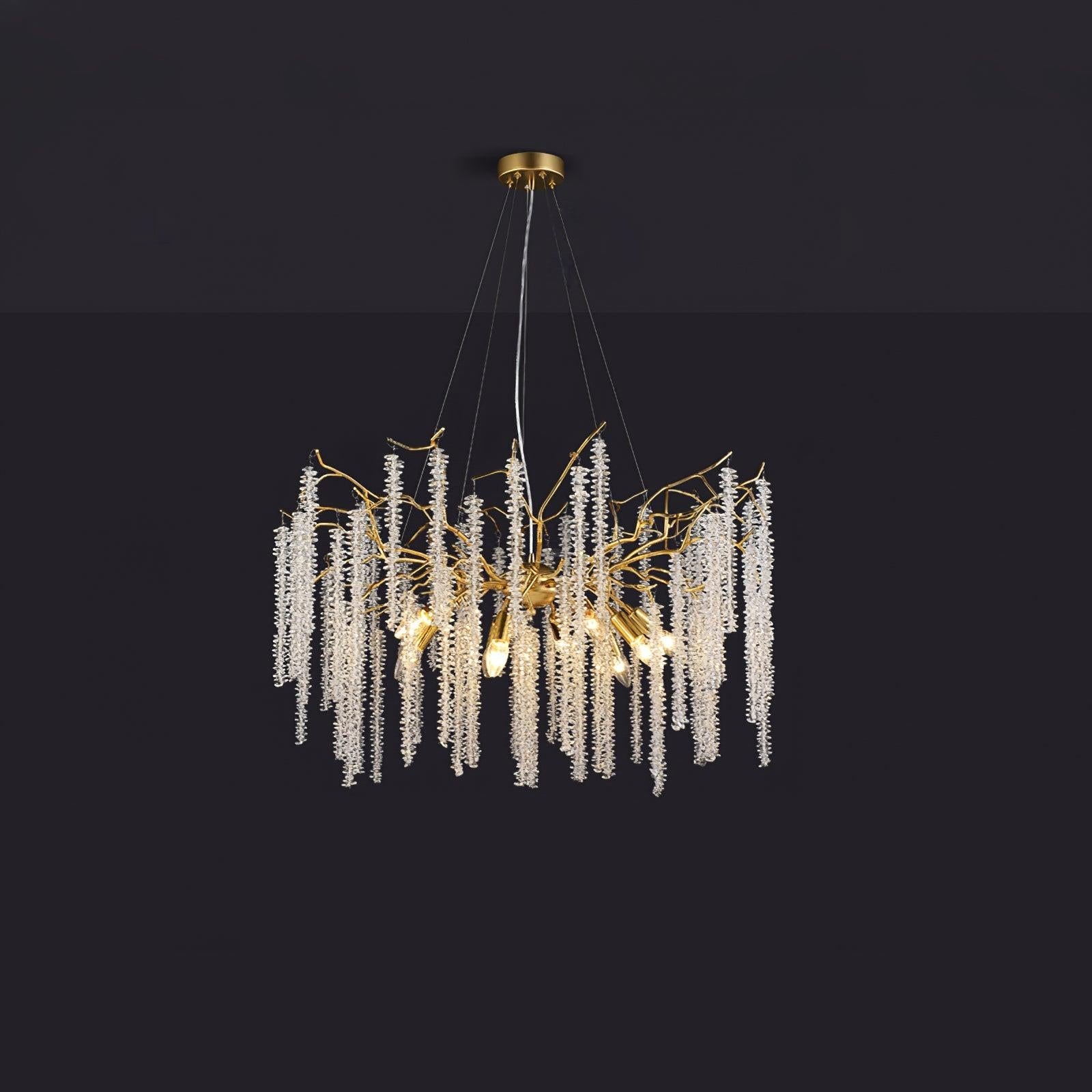 Wisteria Flower Style Crystal Chandelier For Living Room - Luxehomezone