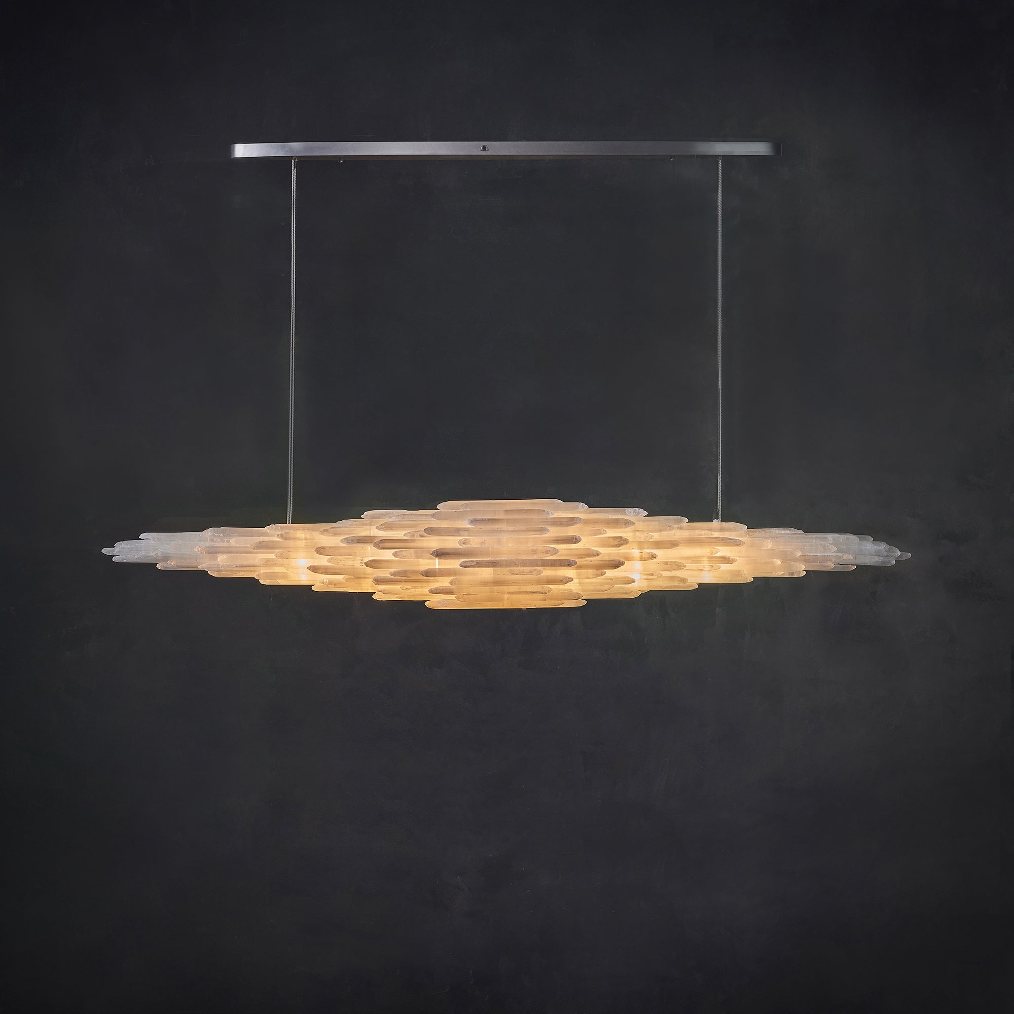 Art Selenite Large Chandelier - Chandelier, Living Room, Selenite Series- Chandelier1-Luxehomezone
