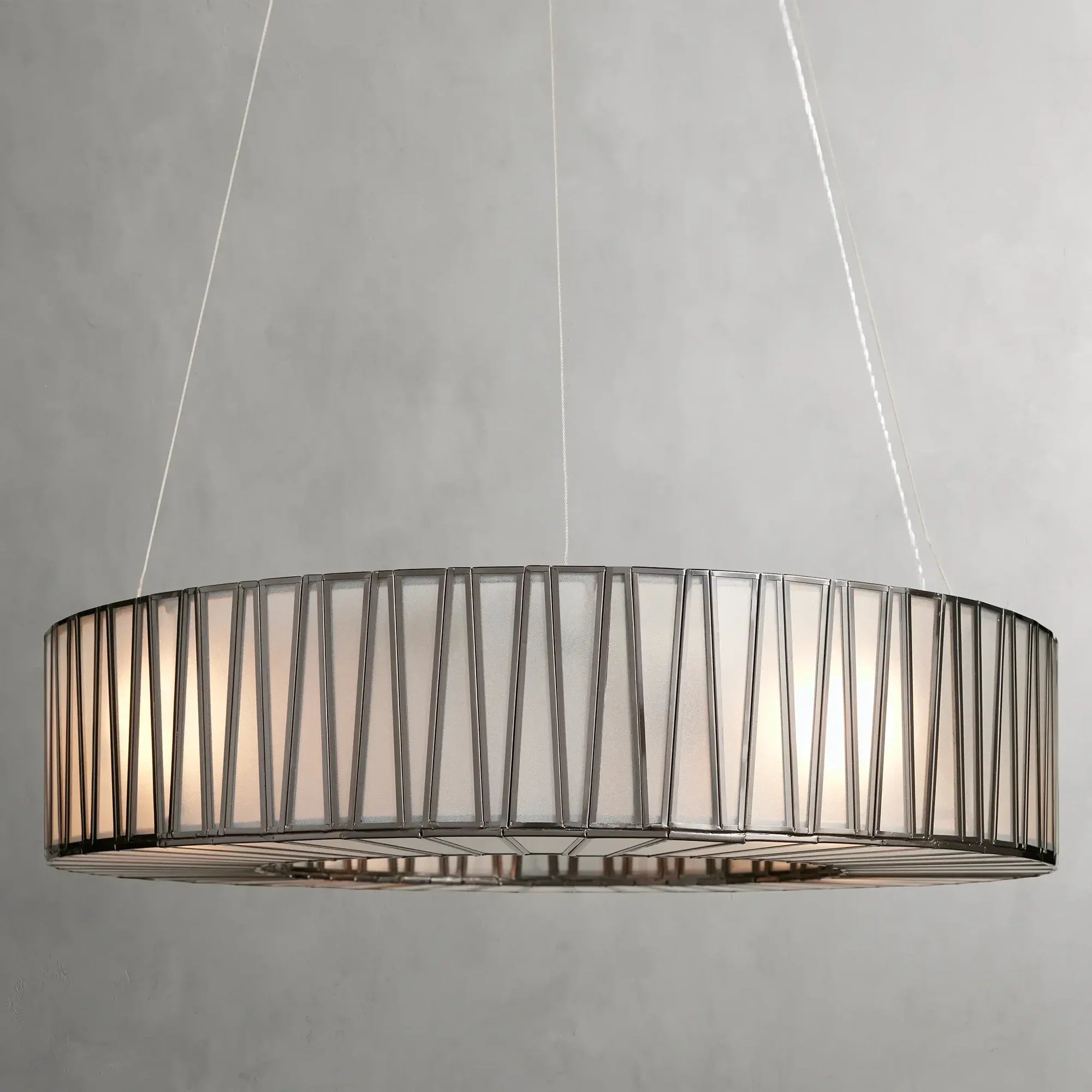 Art Glass Jeunet Round Chandelier - Chandelier, Dinner Room, Glass, Jeunet Series, Living Room- Chandelier1-Luxehomezone