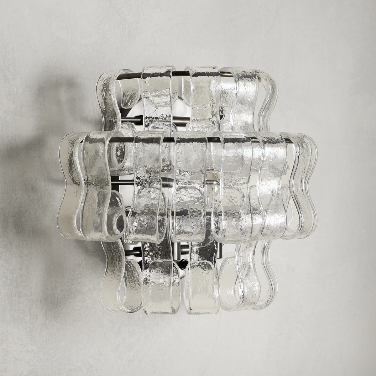 Art Glass Ghiaccio Wall Sconce - All Products, Ghiaccio Series, Ins Review, Wall Sconce- Wall Sconce1-Luxehomezone
