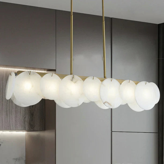 Modernity Alabaster Linear Chandelier - Alabaster, Alabaster lightings, Bedroom, Black, brass, CCCC, Chandelier, Dining & Kitchen, Dining Room, Hotel, Linear, Linear Chandelier, Living Room, metal, Modern, Modern Chandeliers, Restaurant, topalabaster1-1-Luxehomezone