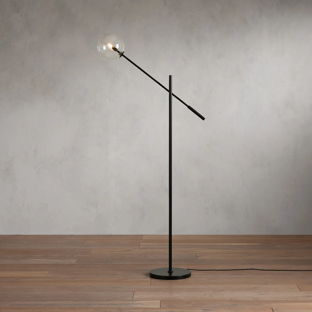 Moder Apollo Glass Ball Task Floor Lamp - All Products, Moder Apollo Series, Table Lamps- Floor Lamp1-Luxehomezone