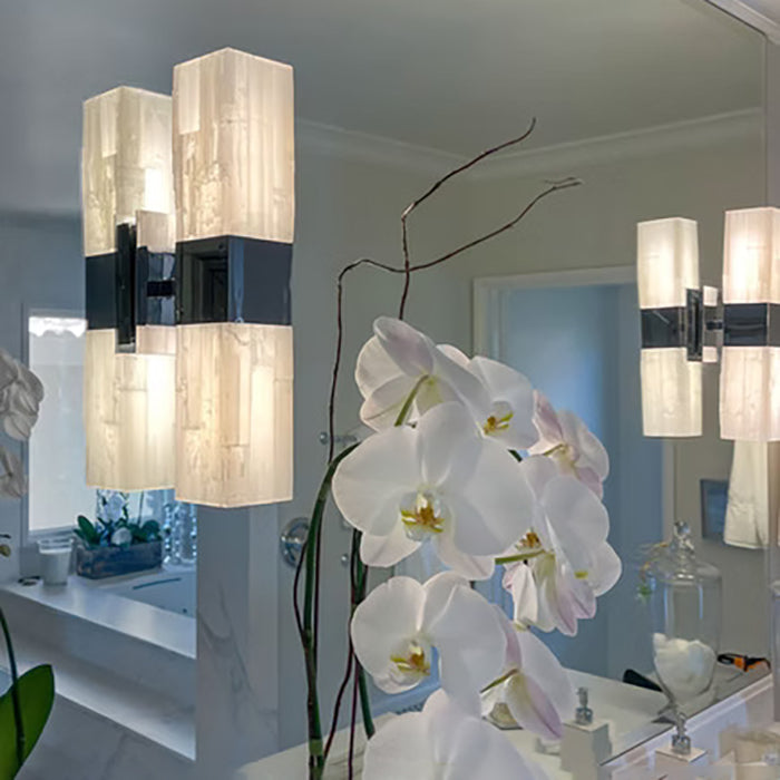 Mary Selenite Linear Wall Sconce