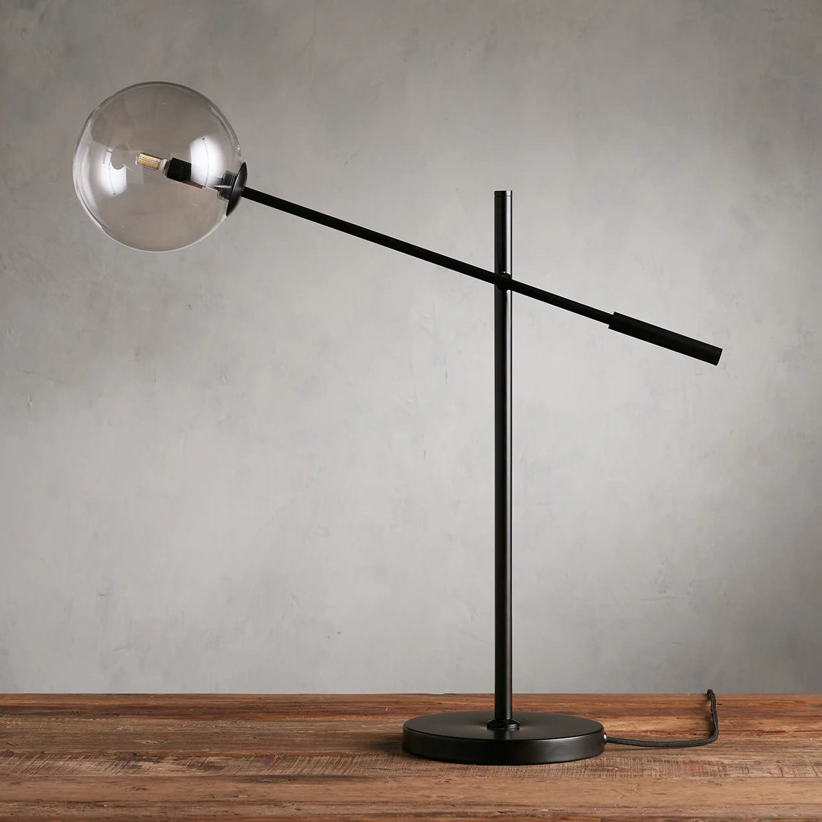 Moder Apollo Glass Ball Task Table Lamp - All Products, Moder Apollo Series, Table Lamps- Table Lamp1-Luxehomezone