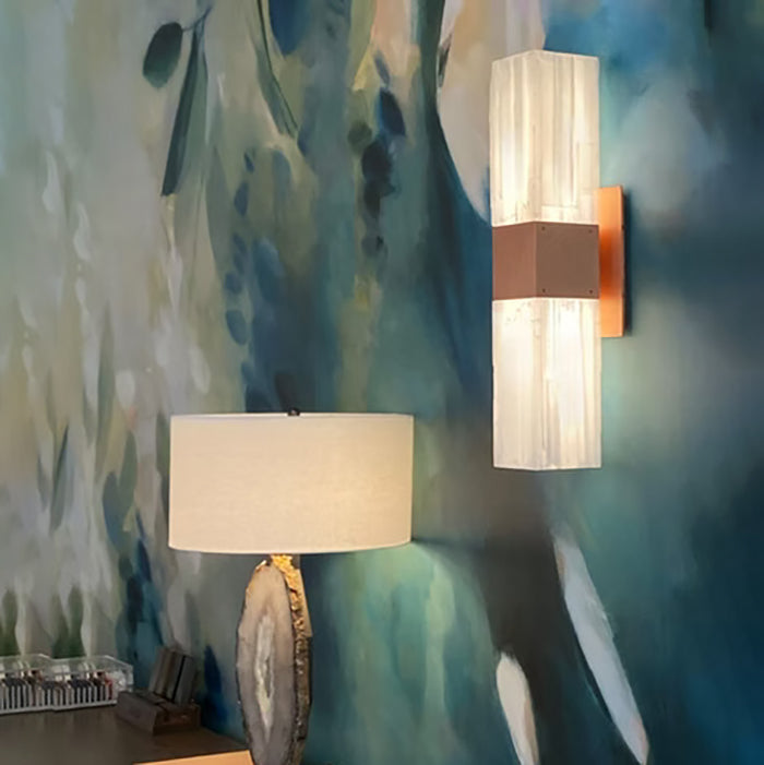 Mary Selenite Linear Wall Sconce