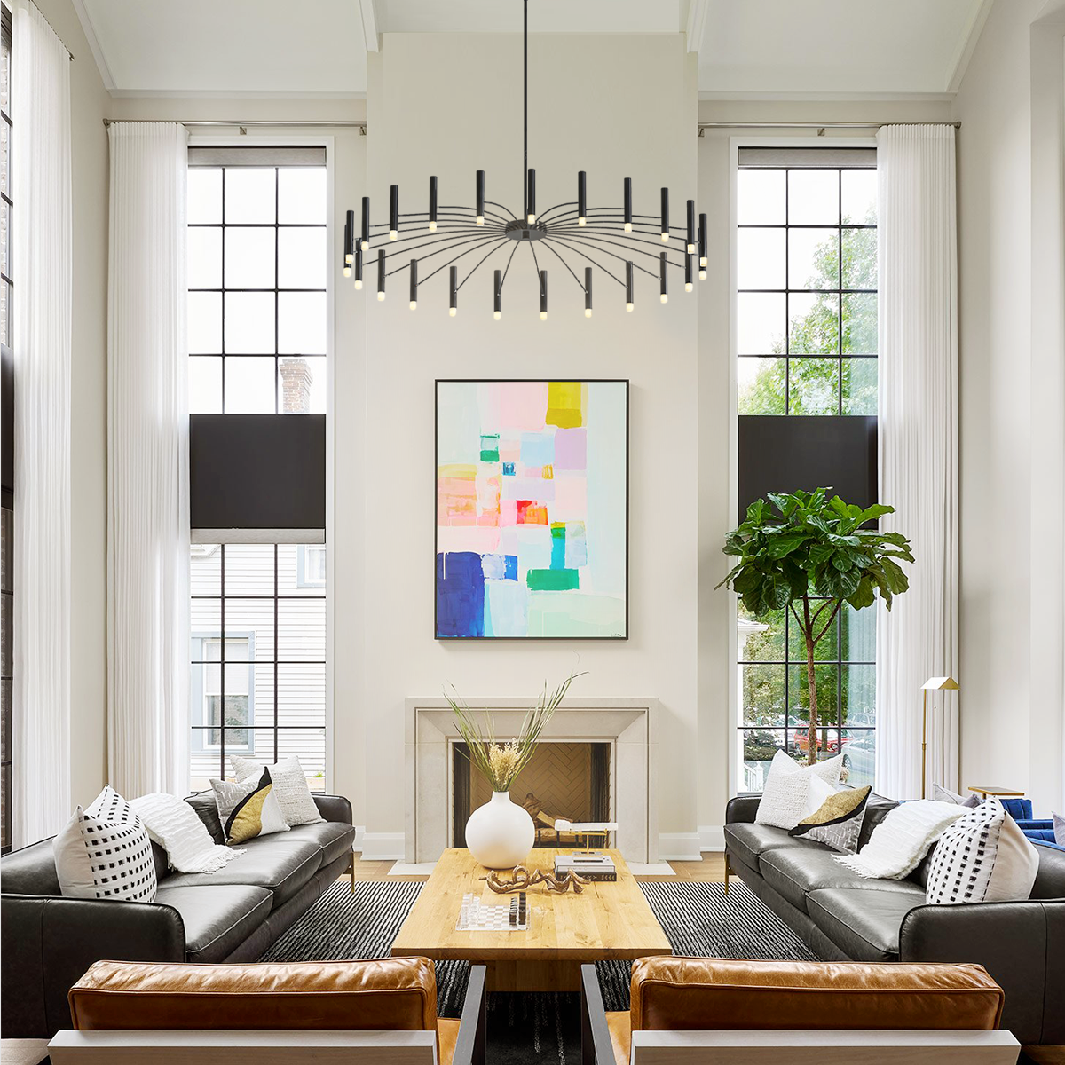 Kendall Contemporary Chandelier For Living Room - Candle, Optimized-1-Luxehomezone
