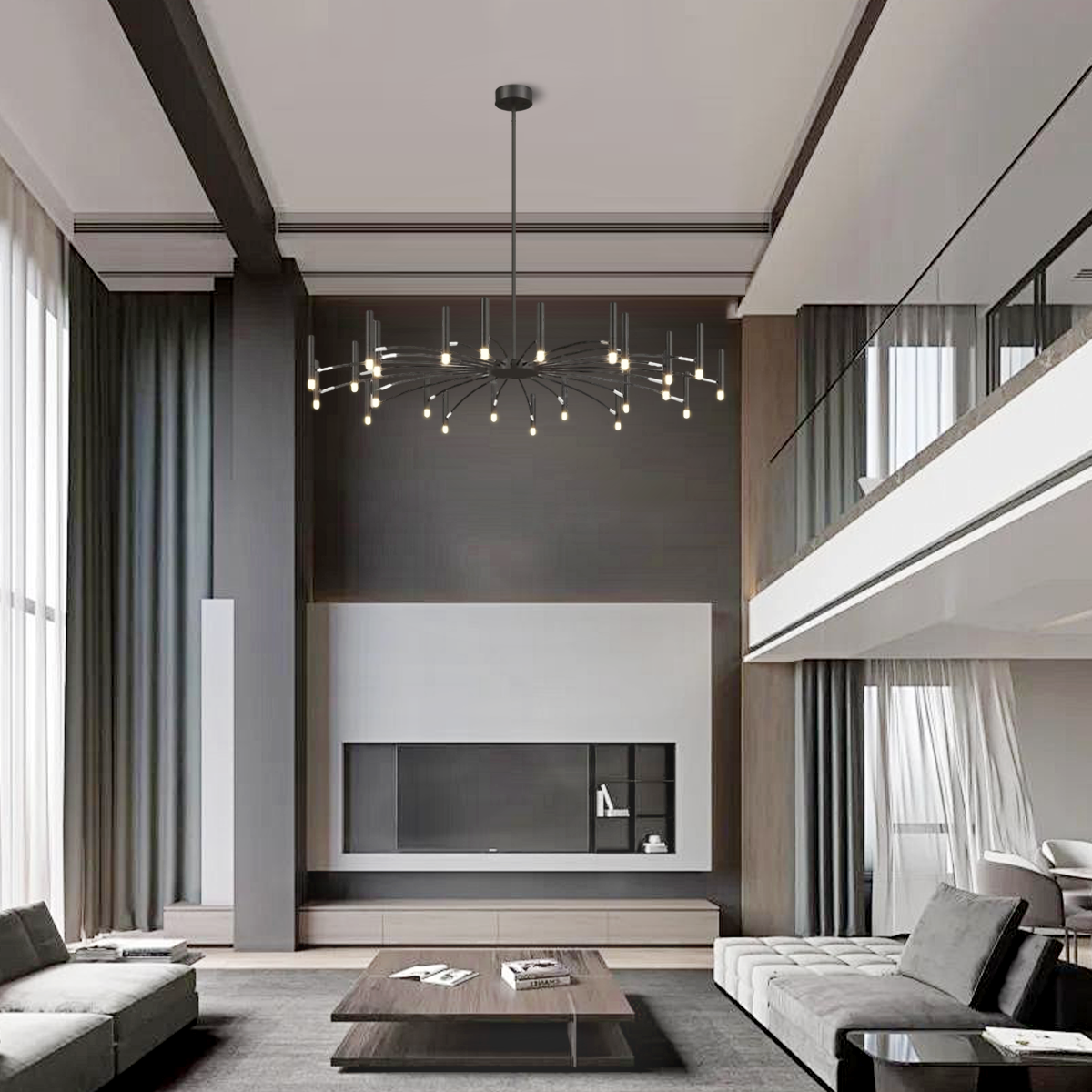 Kendall Contemporary Chandelier For Living Room - Candle, Optimized-1-Luxehomezone