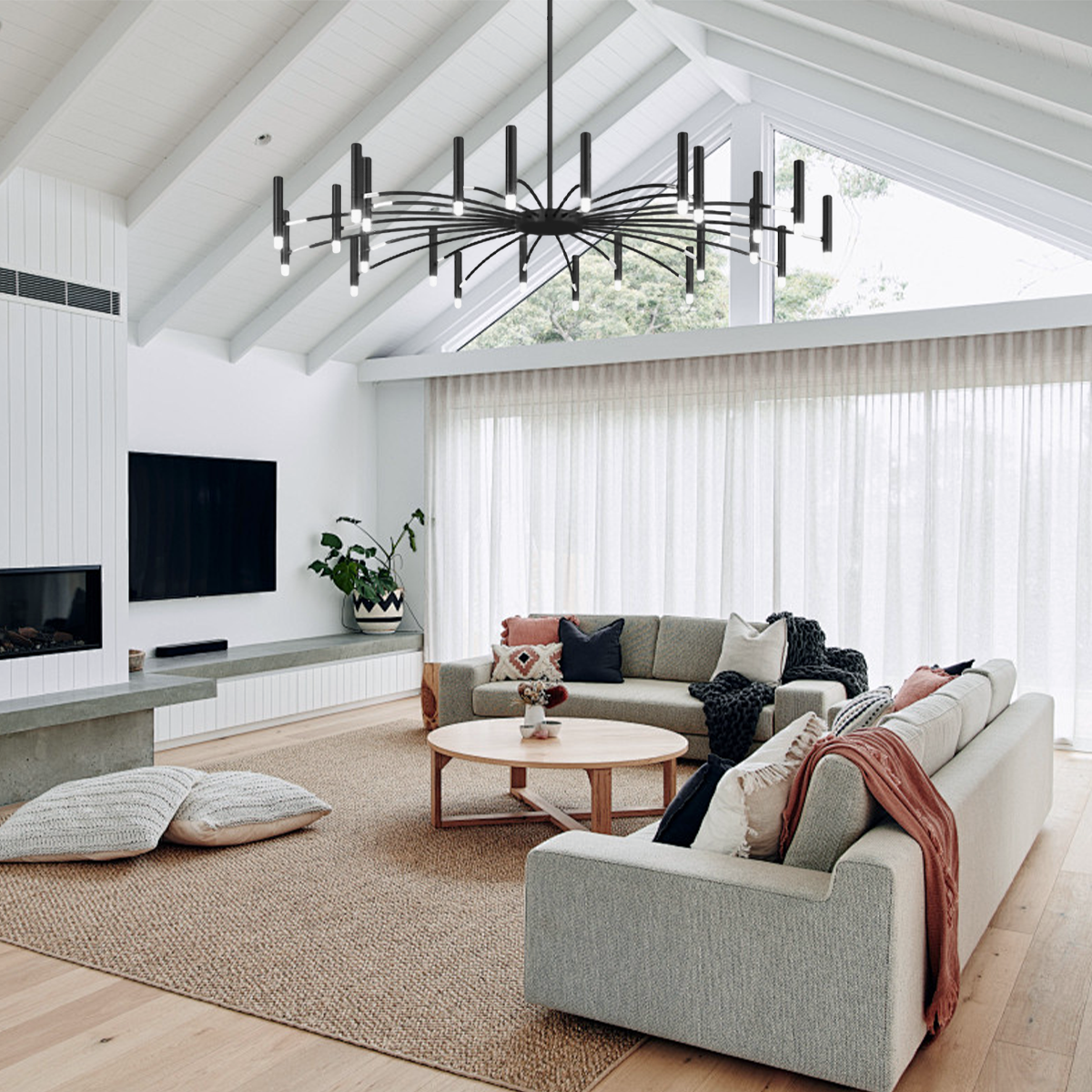 Kendall Contemporary Chandelier For Living Room - Candle, Optimized-1-Luxehomezone