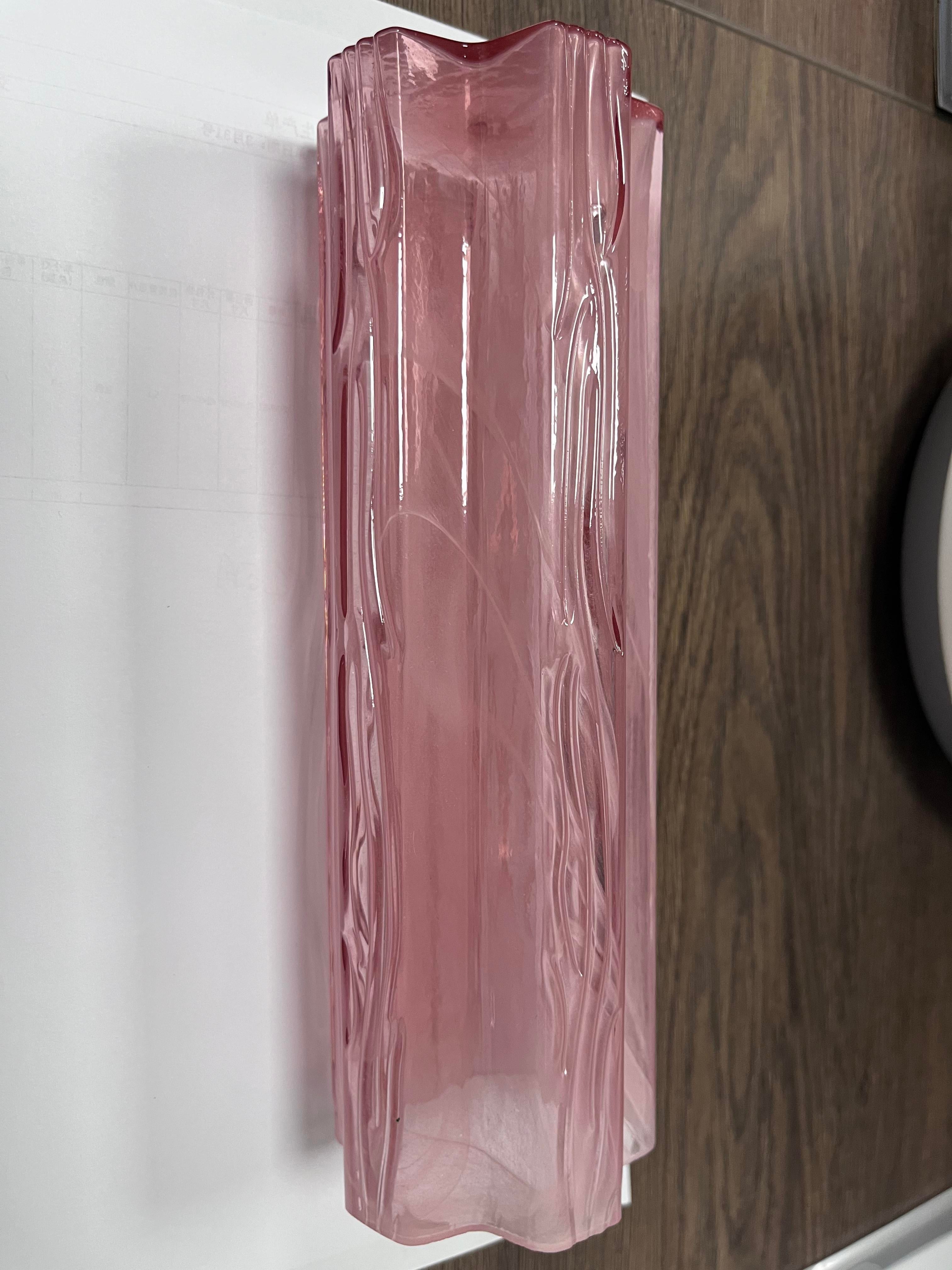 Tronchi Murano Chandelier – 48 tubes – Alabaster Pink