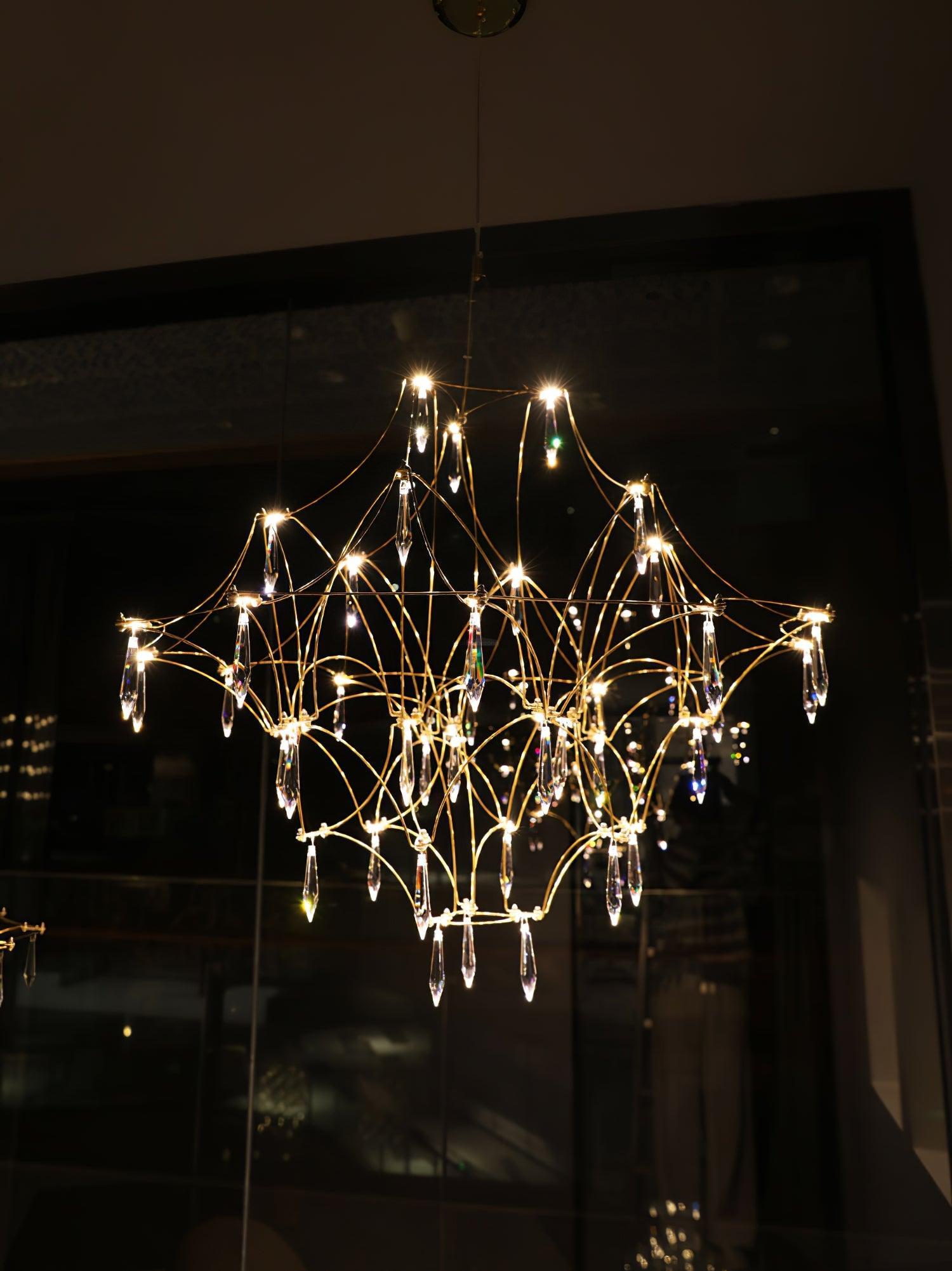 Candle Style Mira Chandeliers ∅ 23.6″ ∅ 31.5″ - Candle-1-Luxehomezone