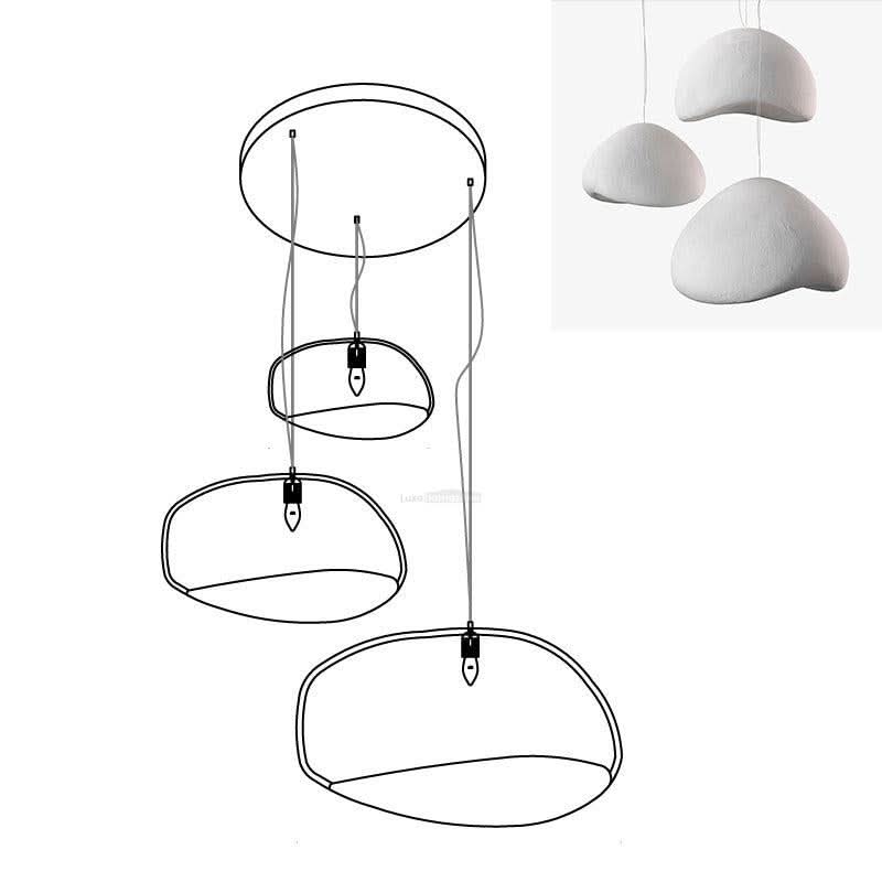Khmara Chandelier with Rough Combination Type A - Luxehomezone