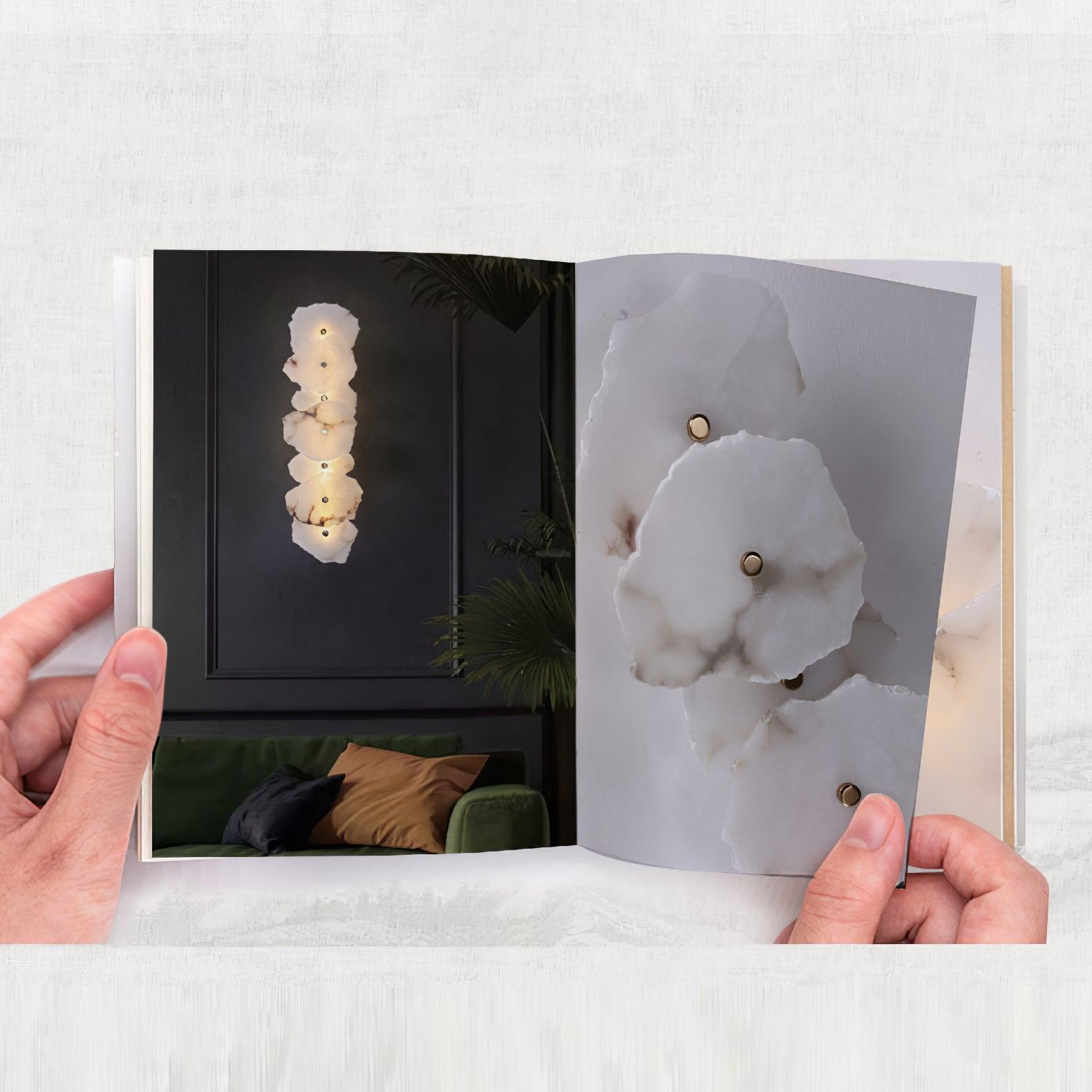 Petra Wall Sconce Alabaster - Alabaster, Alabaster Wall Lamp-1-Luxehomezone