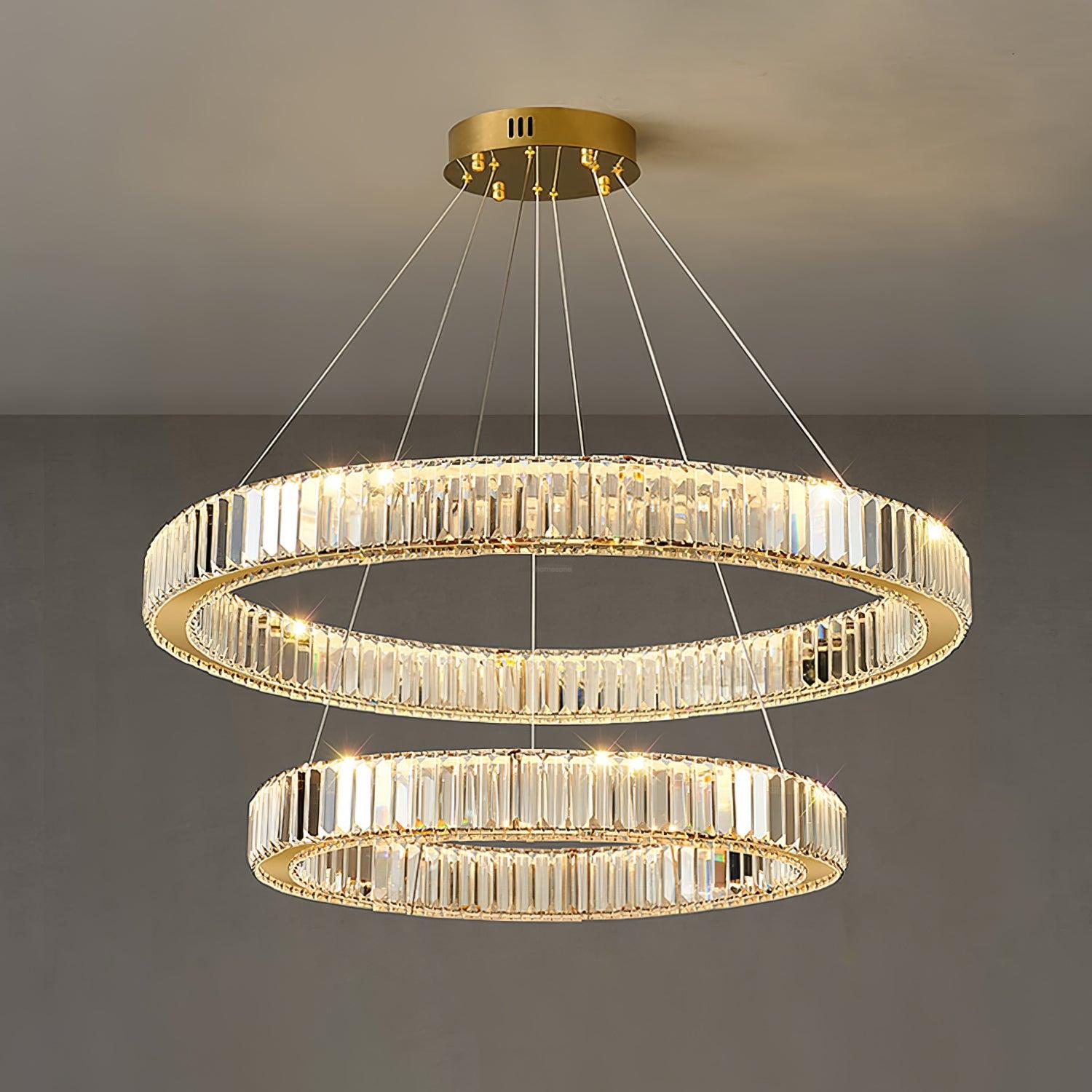 Bertolda Chandeliers ∅ 15.7″ - Crystals-1-Luxehomezone