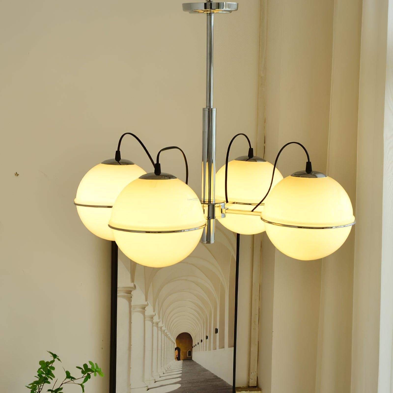 McCarren Chandelier ∅ 20.5″ - Bend, Marshmallow Chandelier-1-Luxehomezone