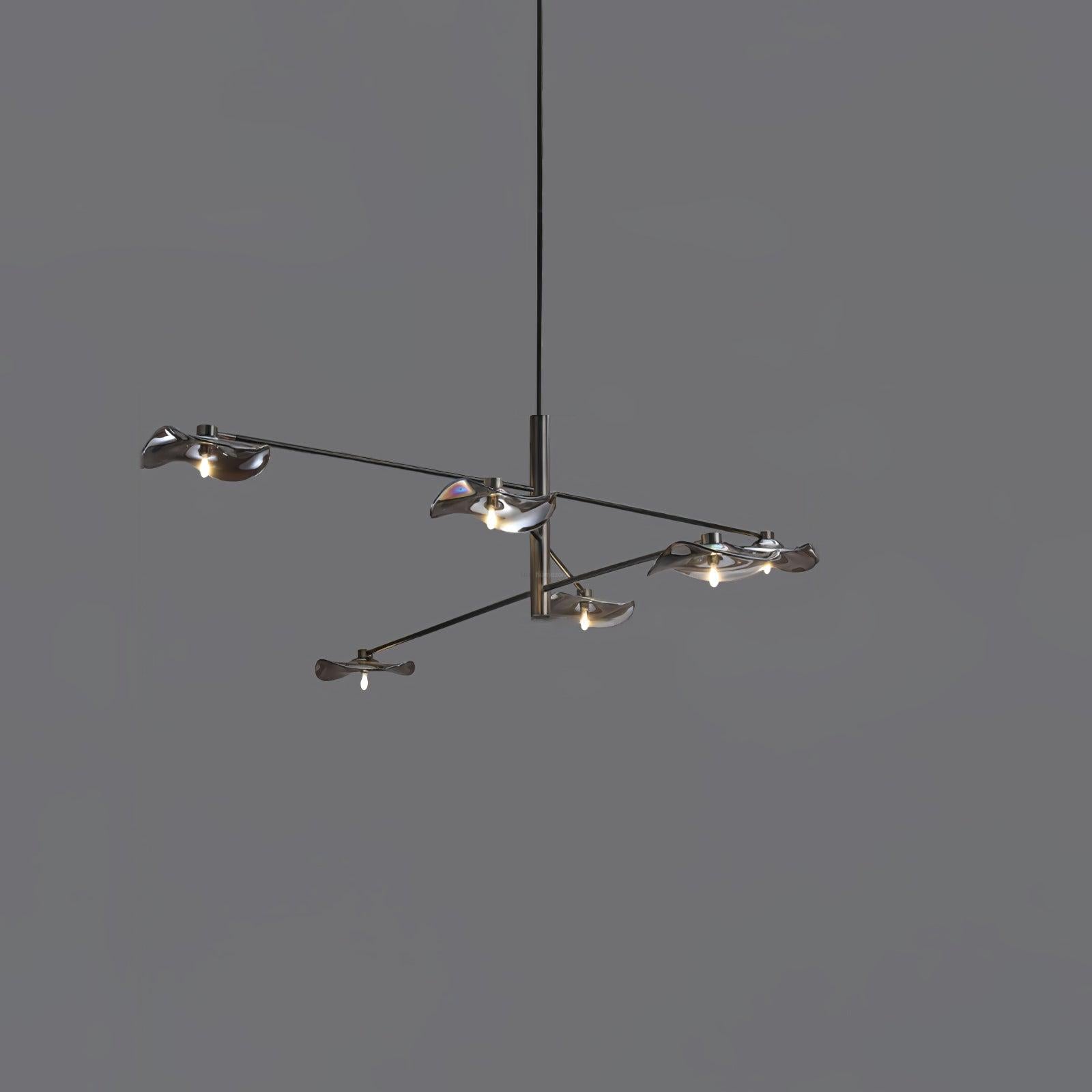 Lotus Leaves Glass Chandelier 39.4''/47.2'' - Lotus Leaf-1-Luxehomezone
