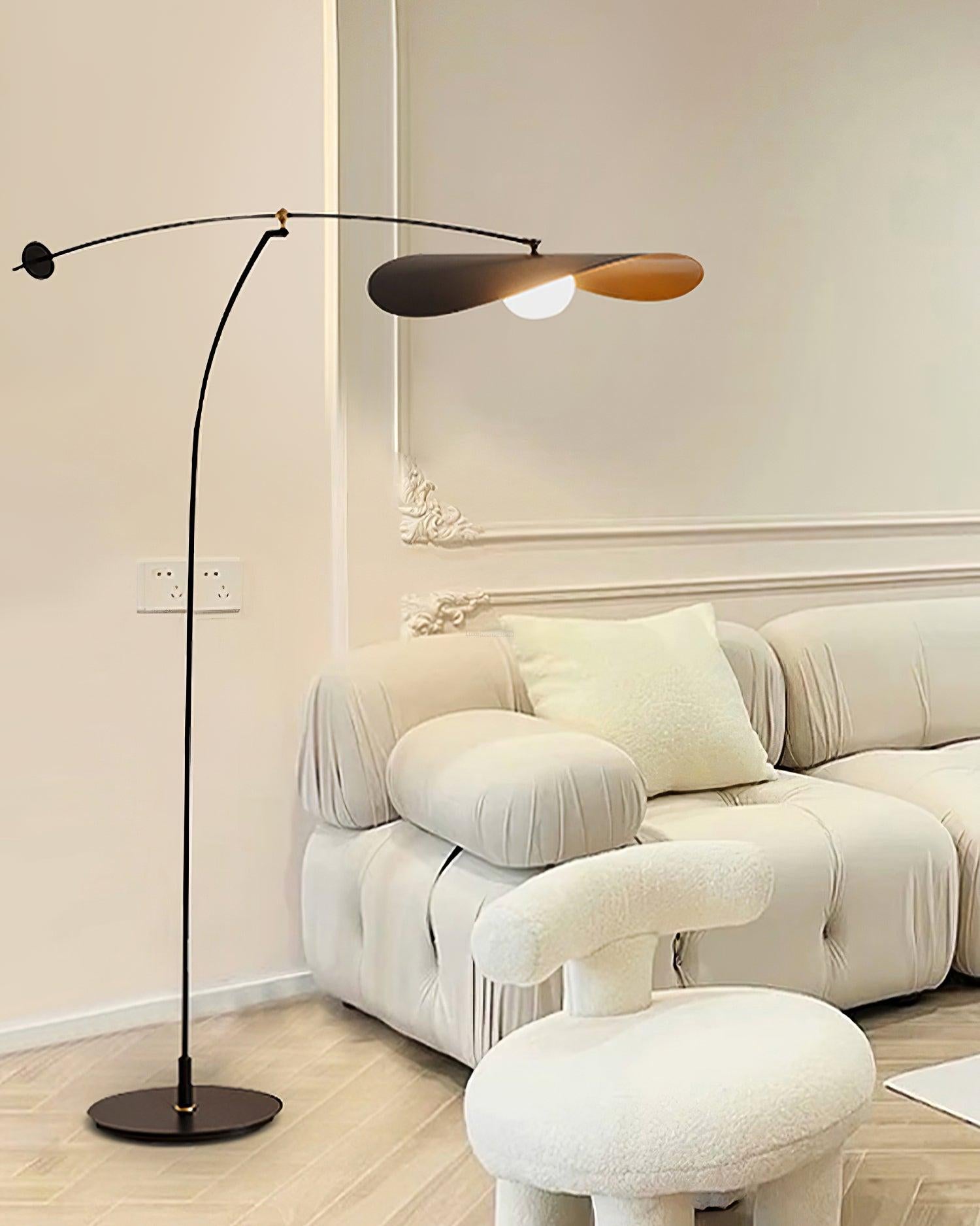 Alonso Floor Lamp  ∅ 6.6″ - Bent-1-Luxehomezone