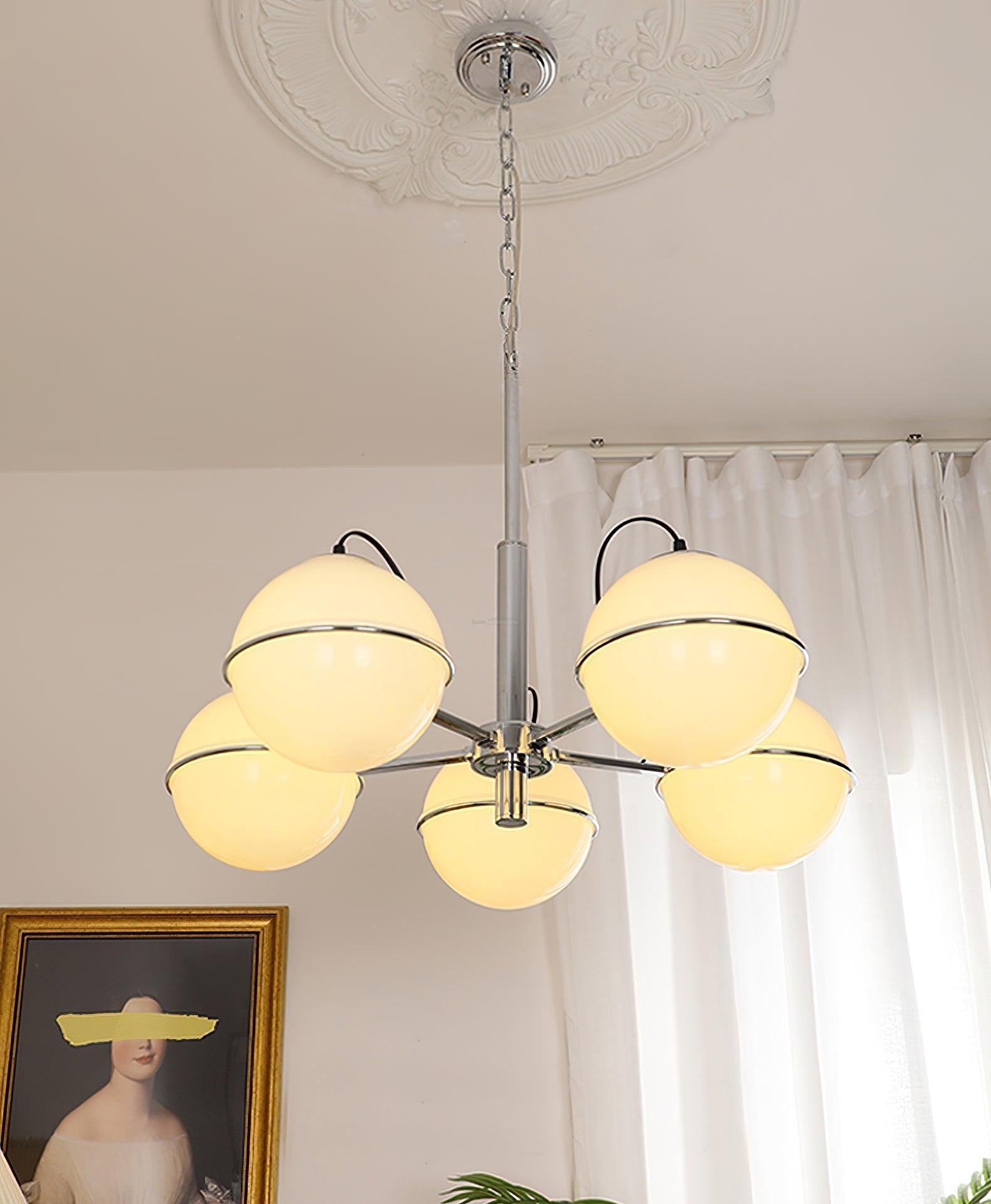 McCarren Chandelier ∅ 20.5″ - Bend, Marshmallow Chandelier-1-Luxehomezone