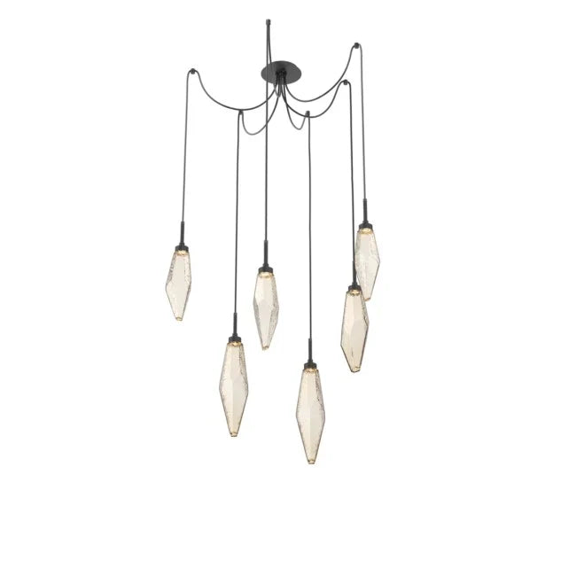 Rock Modern Crystal Swing Chandelier