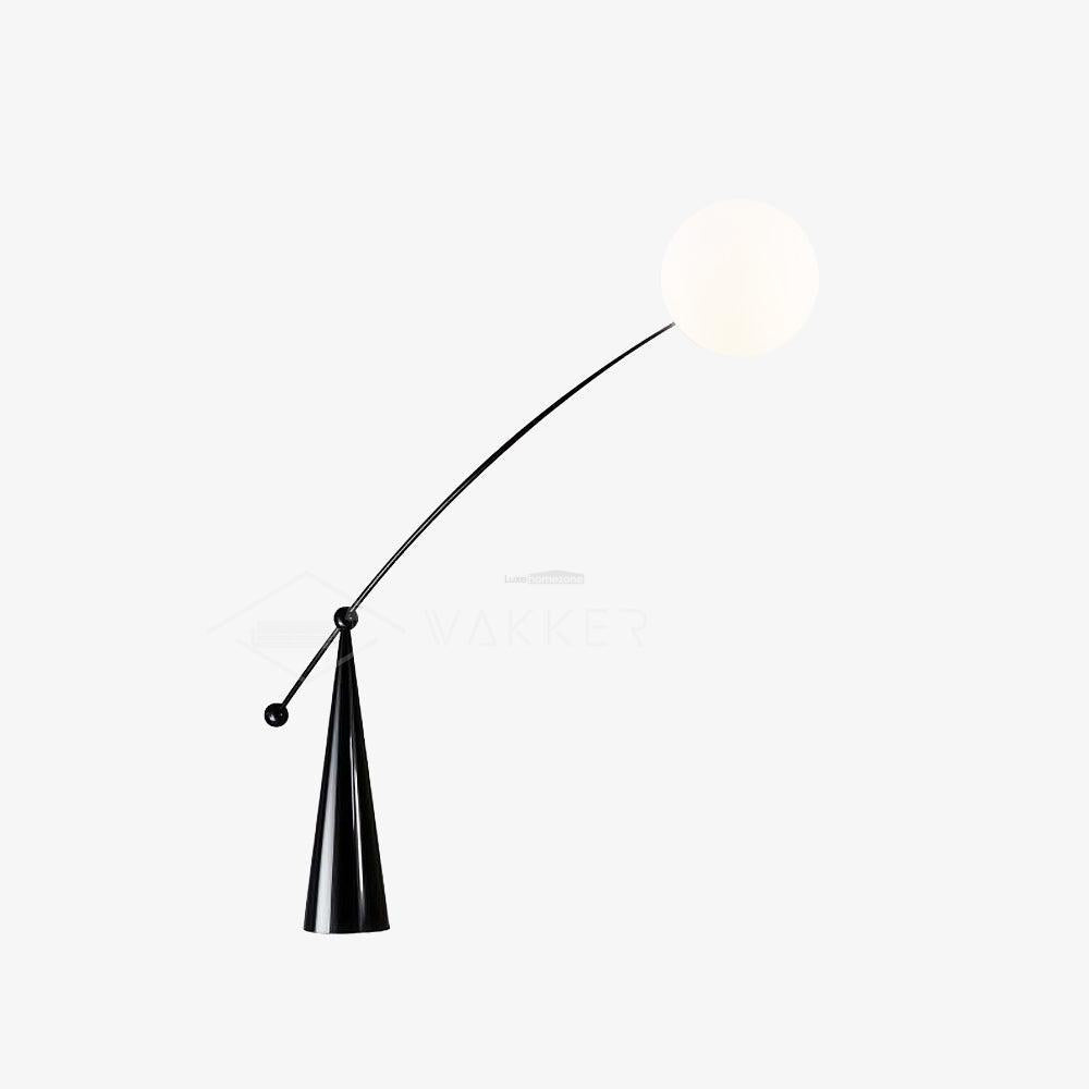 Opal Arc Floor Light - Bent-1-Luxehomezone