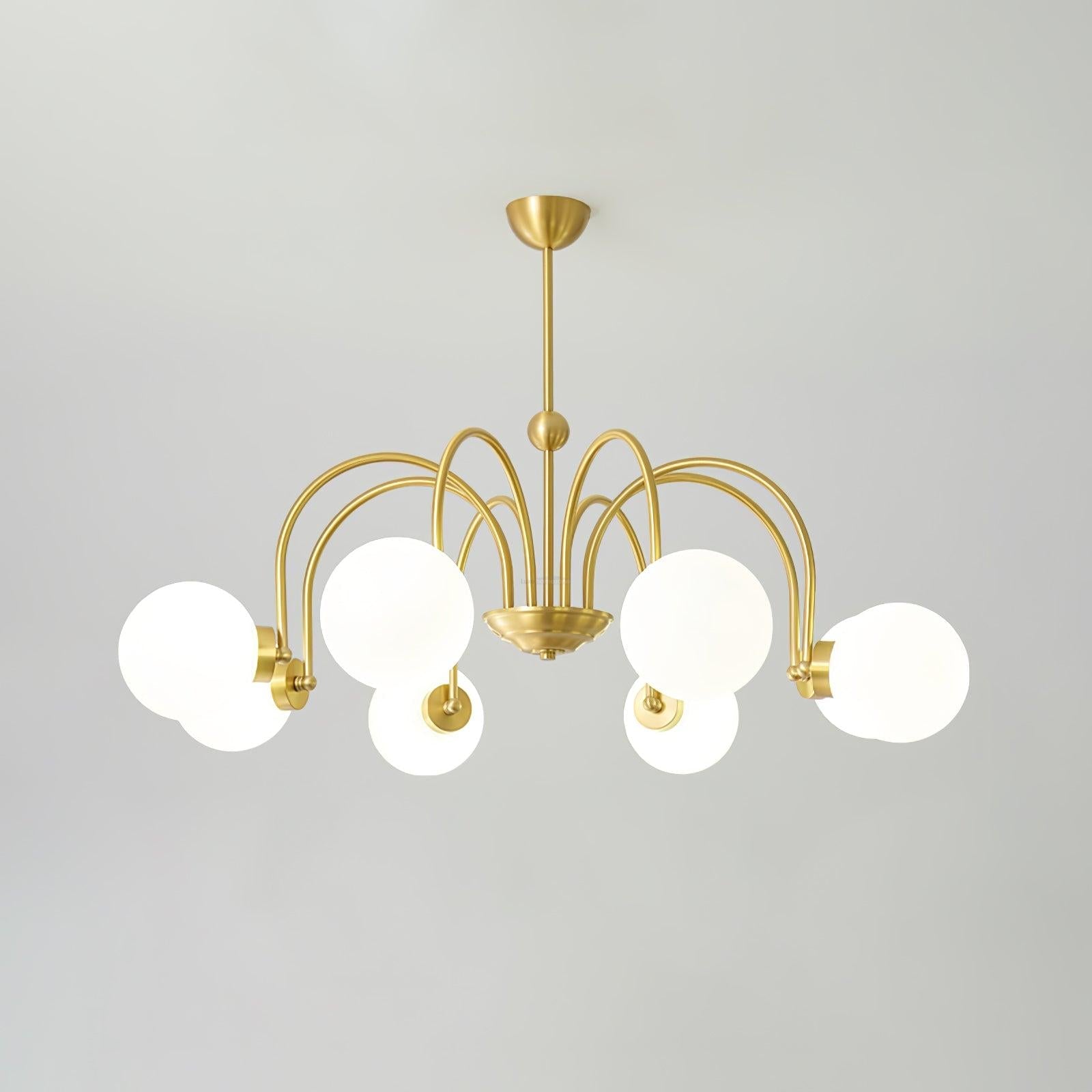Yisu Brass Chandelier with 3/6/8 heads - Bend, Marshmallow Chandelier-1-Luxehomezone