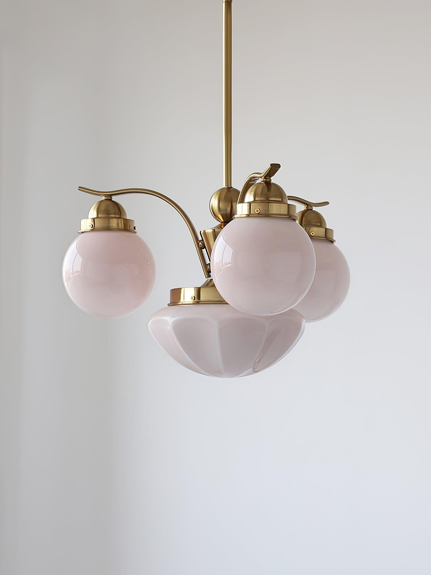 Ryttenberg Glass Chandelier with 4/6 heads - Bend, Marshmallow Chandelier-1-Luxehomezone