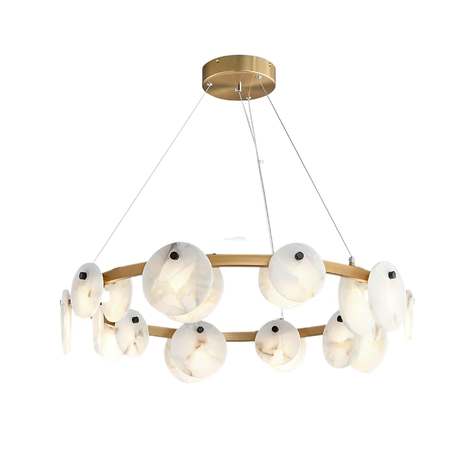 Trinidad Alabaster Chandelier - Alabaster, Alabaster Chandelier-1-Luxehomezone