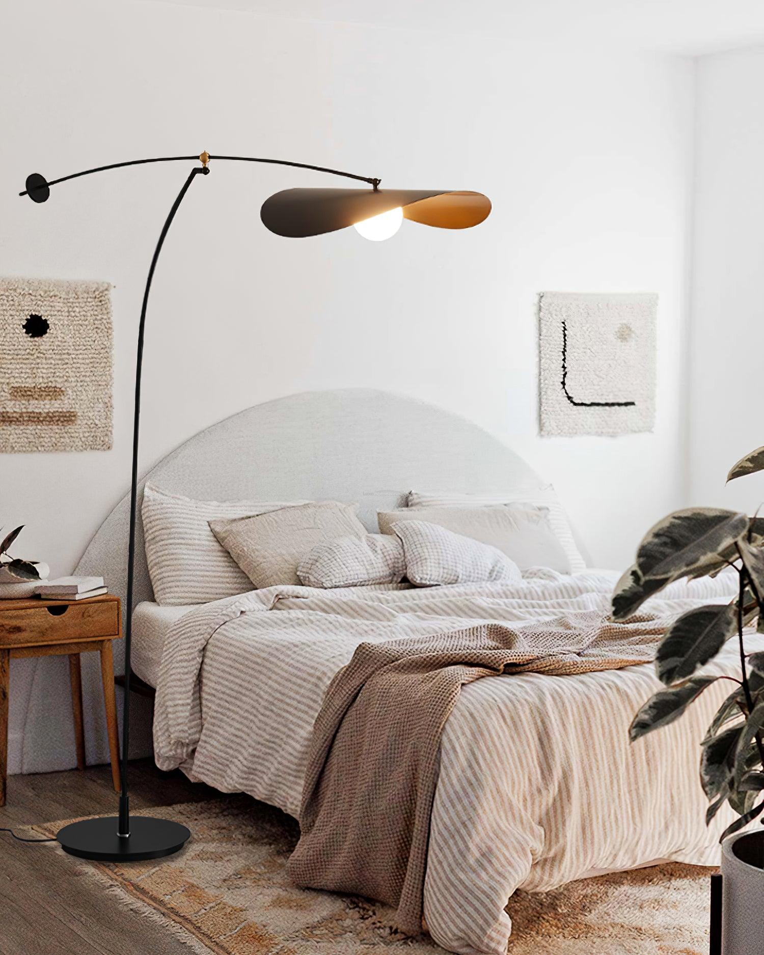 Alonso Floor Lamp  ∅ 6.6″ - Bent-1-Luxehomezone