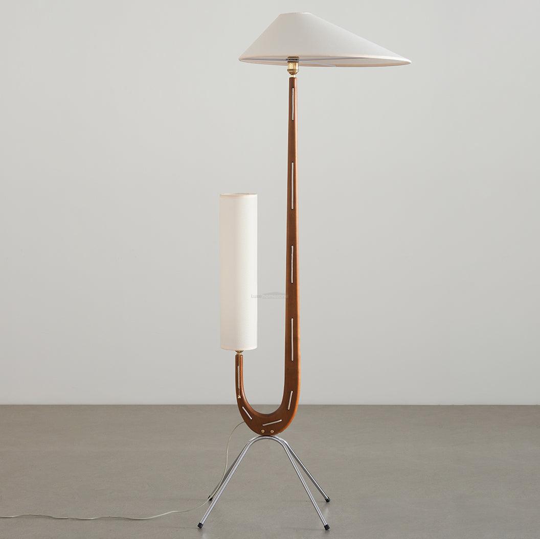 Giraffe Floor Lamp ∅ 21.6″ - Wood-1-Luxehomezone