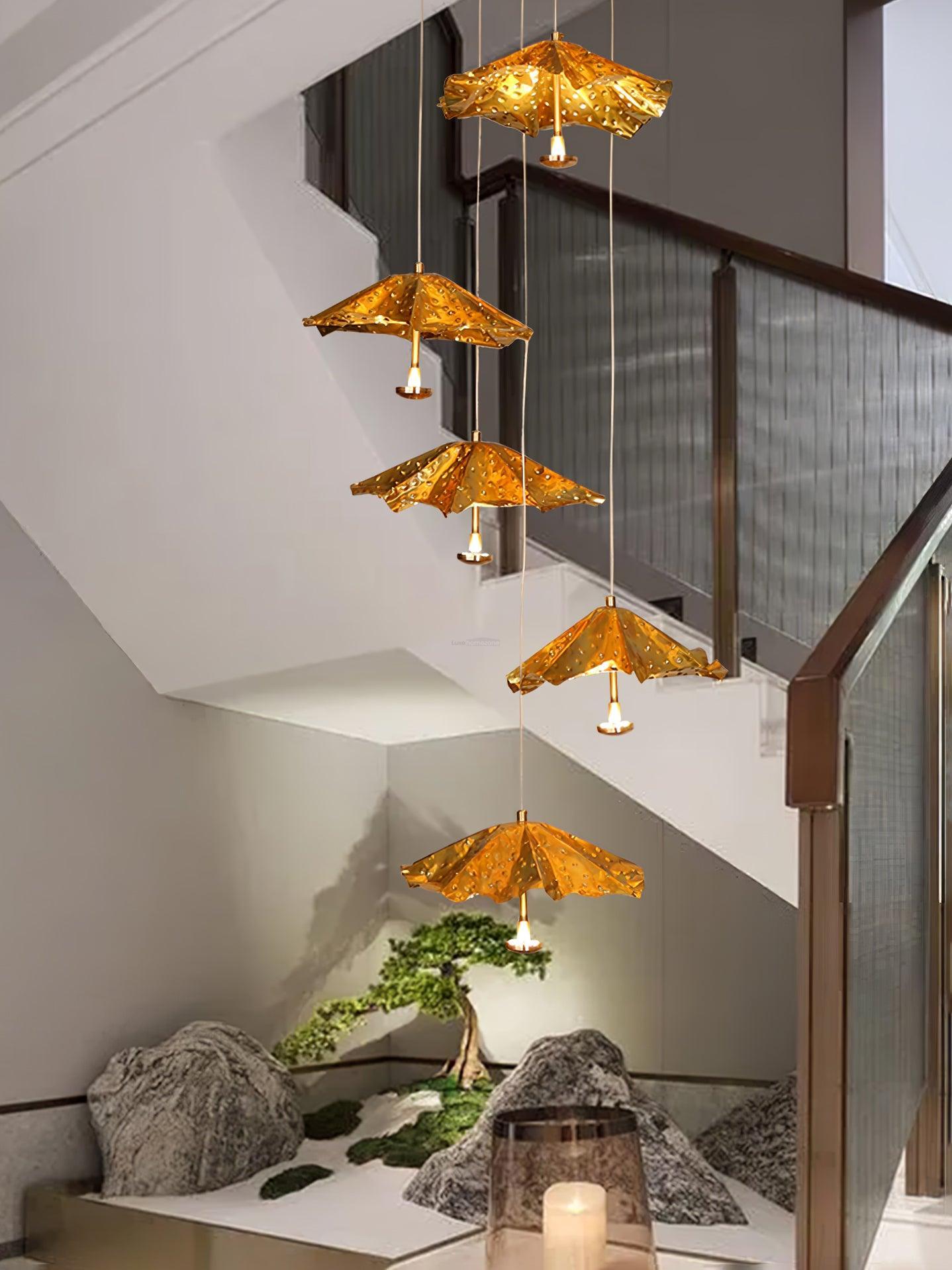 Livra Leaf Chandelier ∅ 11.8″ - Earring-1-Luxehomezone