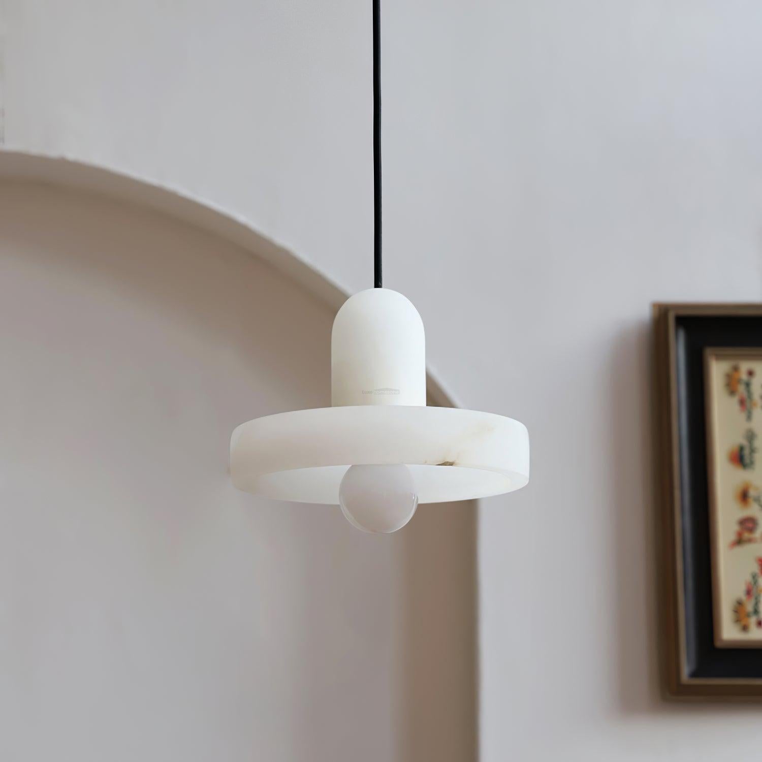 Carrara Pendant Alabaster - Alabaster, Alabaster Pendant-1-Luxehomezone
