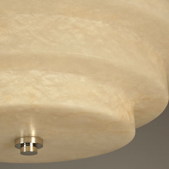 Pershore Alabaster Semi Flush Ceiling Light- Small