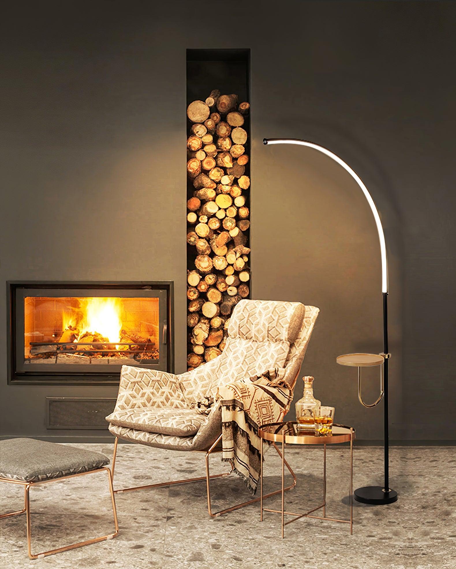 Nordic Arc Floor Lamp L 23.6″ - Bent-1-Luxehomezone