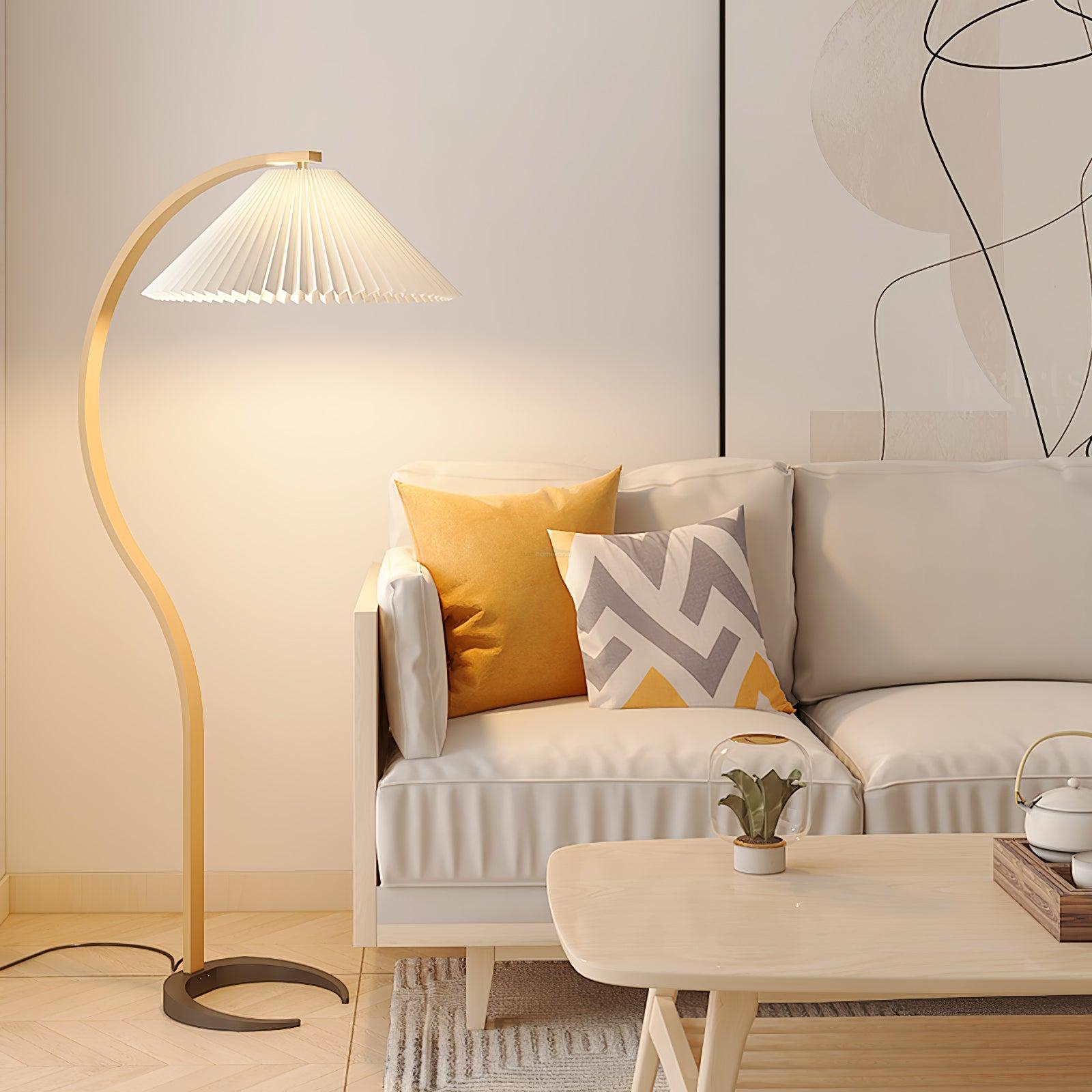 Caprany Floor Lamp - Drapery-1-Luxehomezone